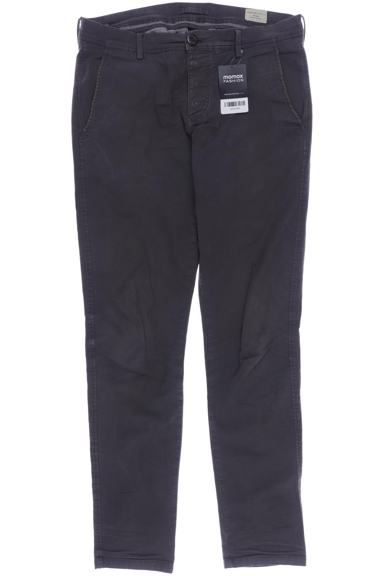 

SELECTED Herren Stoffhose, grau