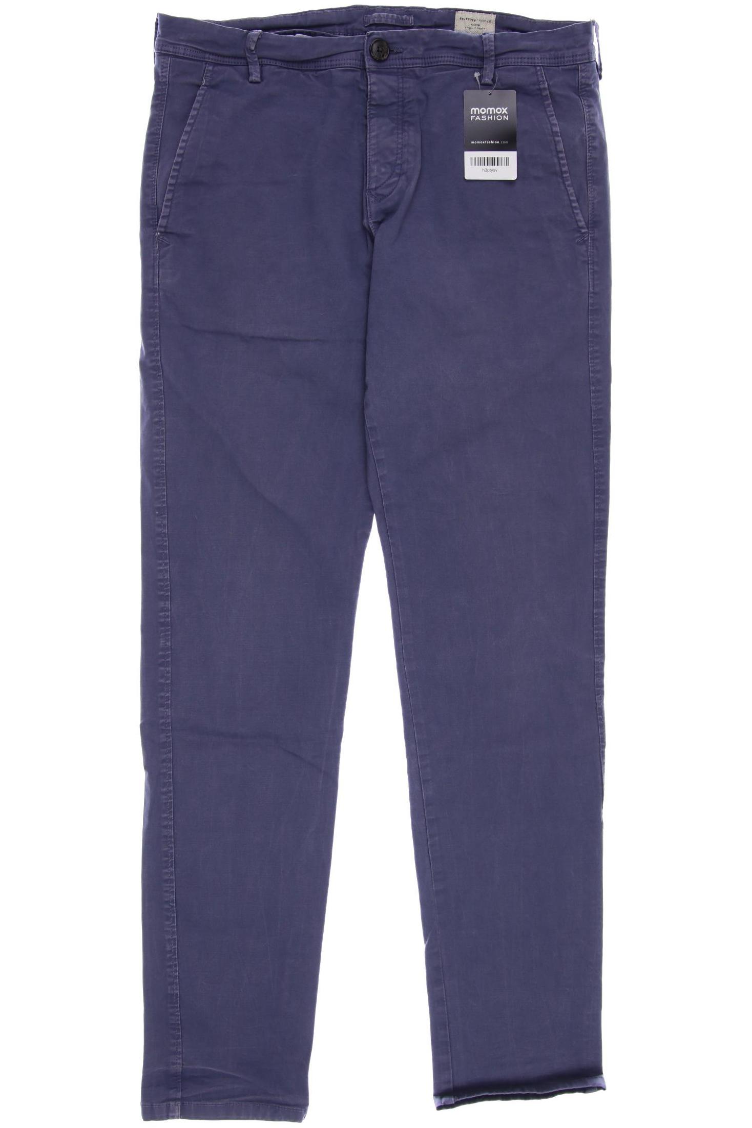 

SELECTED Herren Stoffhose, blau