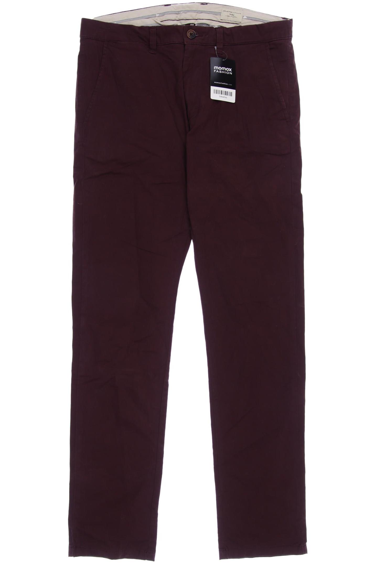 

SELECTED Herren Stoffhose, bordeaux