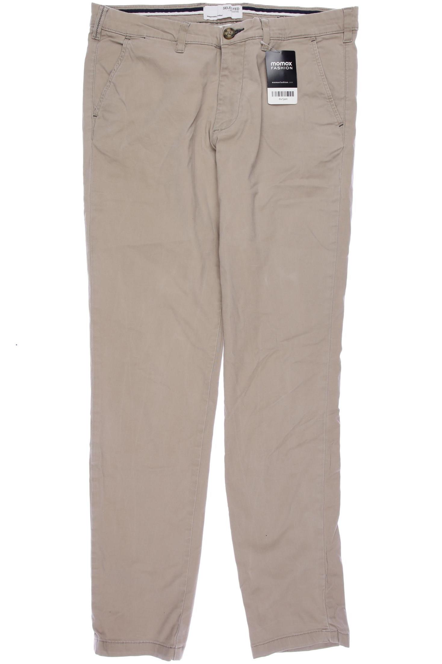 

SELECTED Herren Stoffhose, beige