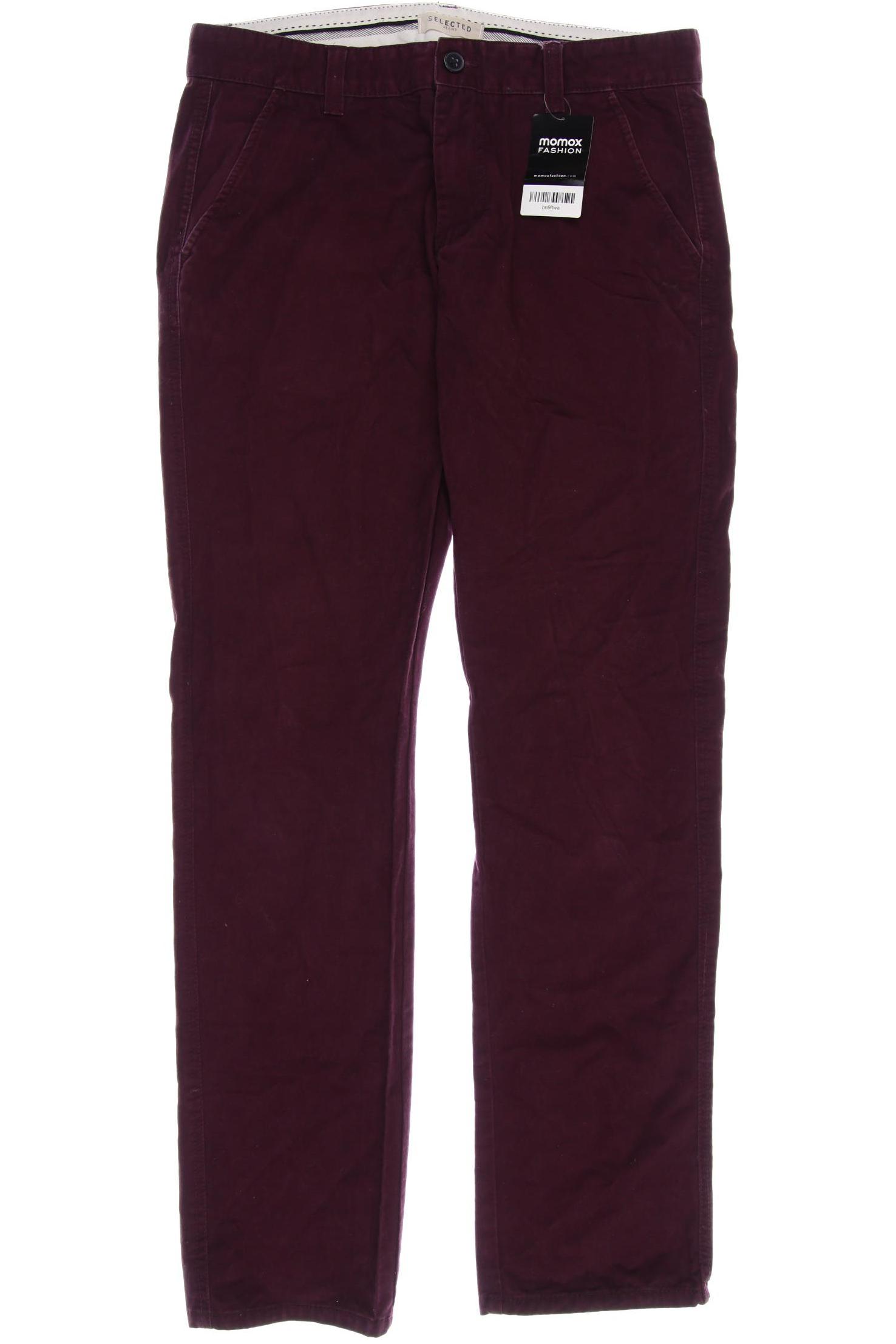 

SELECTED Herren Stoffhose, bordeaux