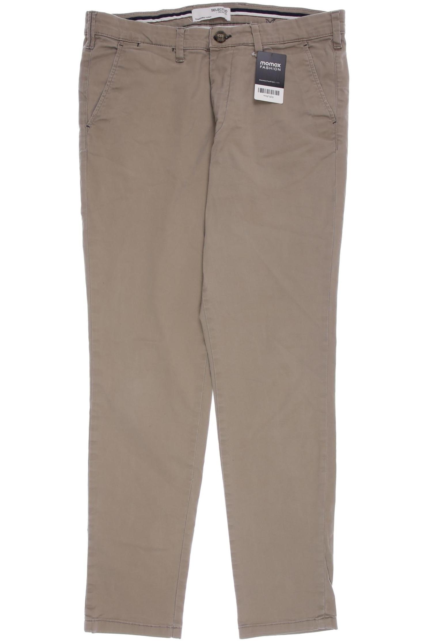 

SELECTED Herren Stoffhose, beige