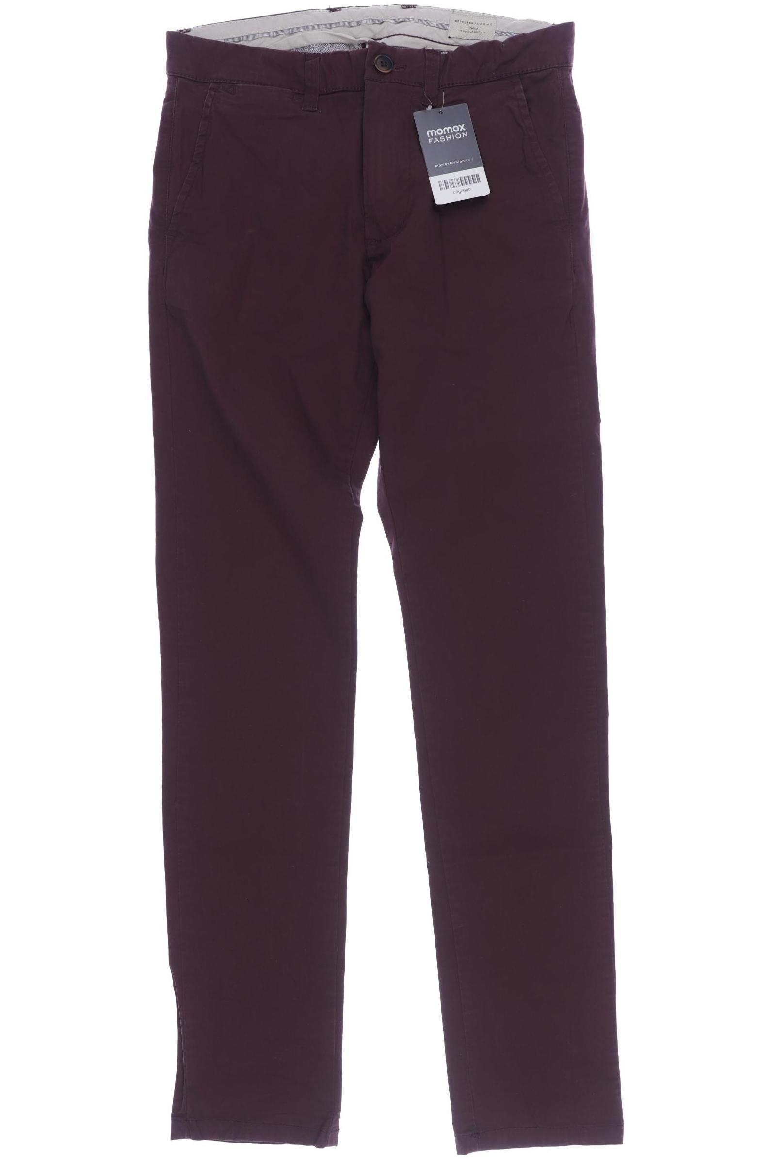 

SELECTED Herren Stoffhose, bordeaux