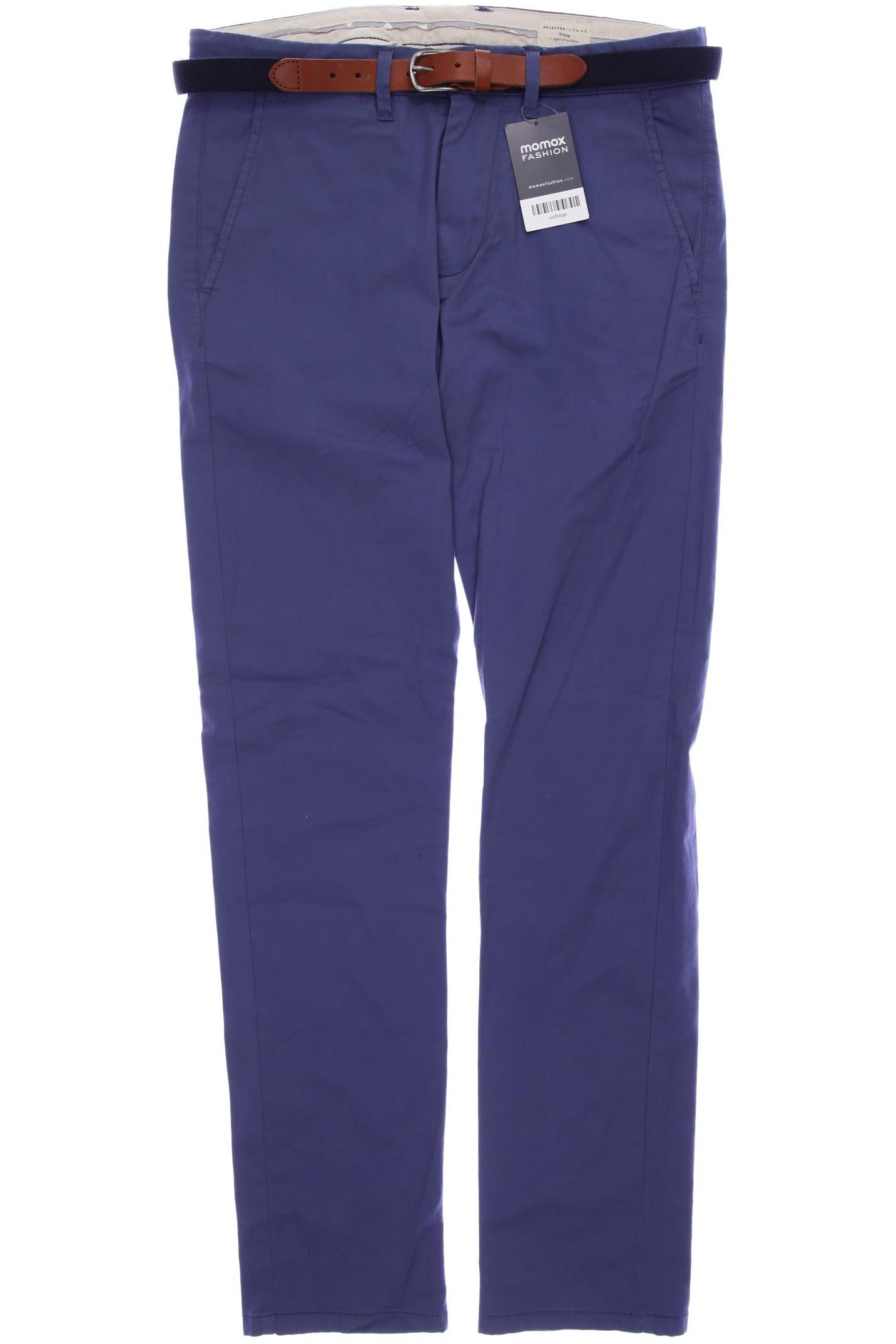 

SELECTED Herren Stoffhose, blau