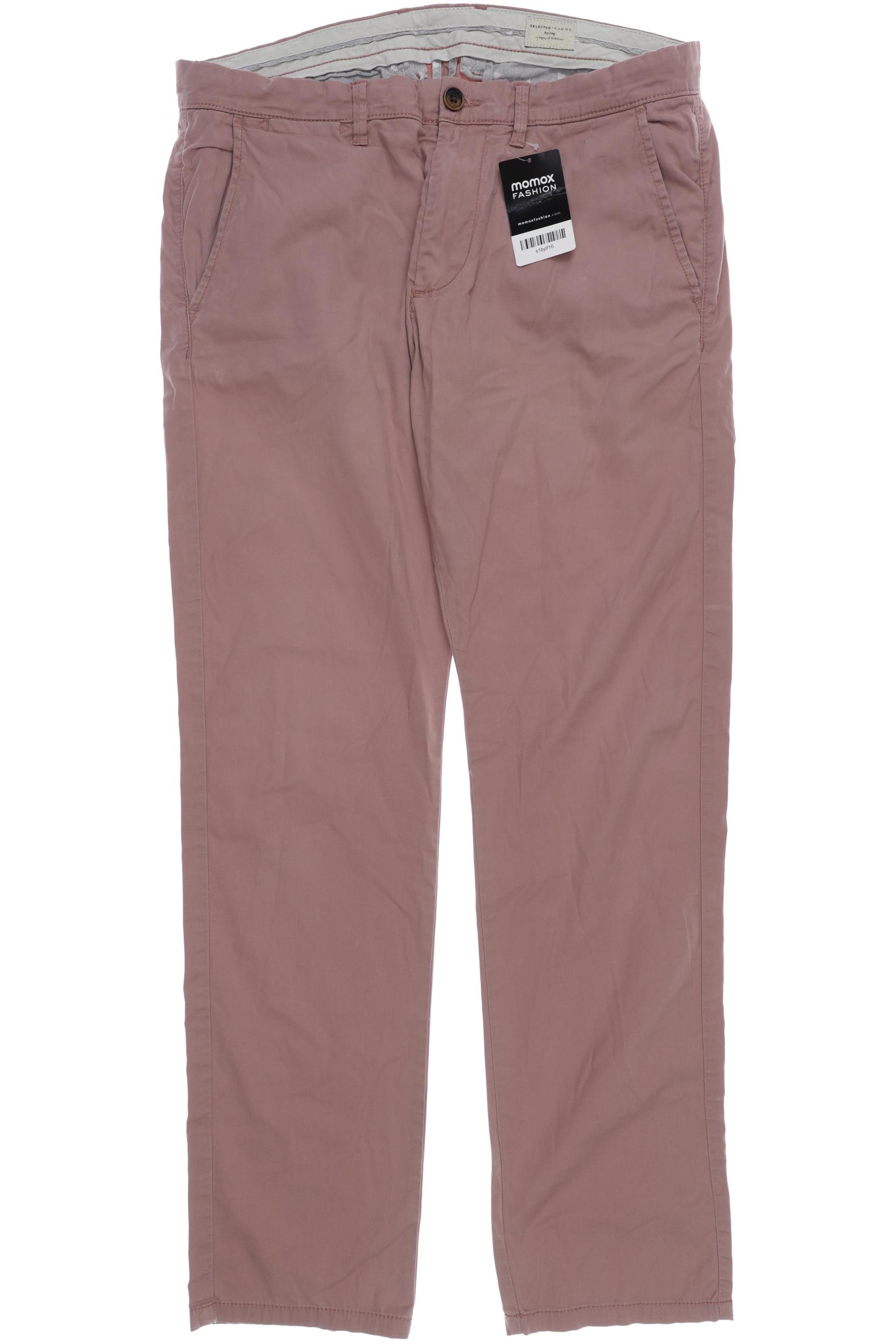 Thumbnail - Selected Herren Stoffhose, pink, Gr. 33