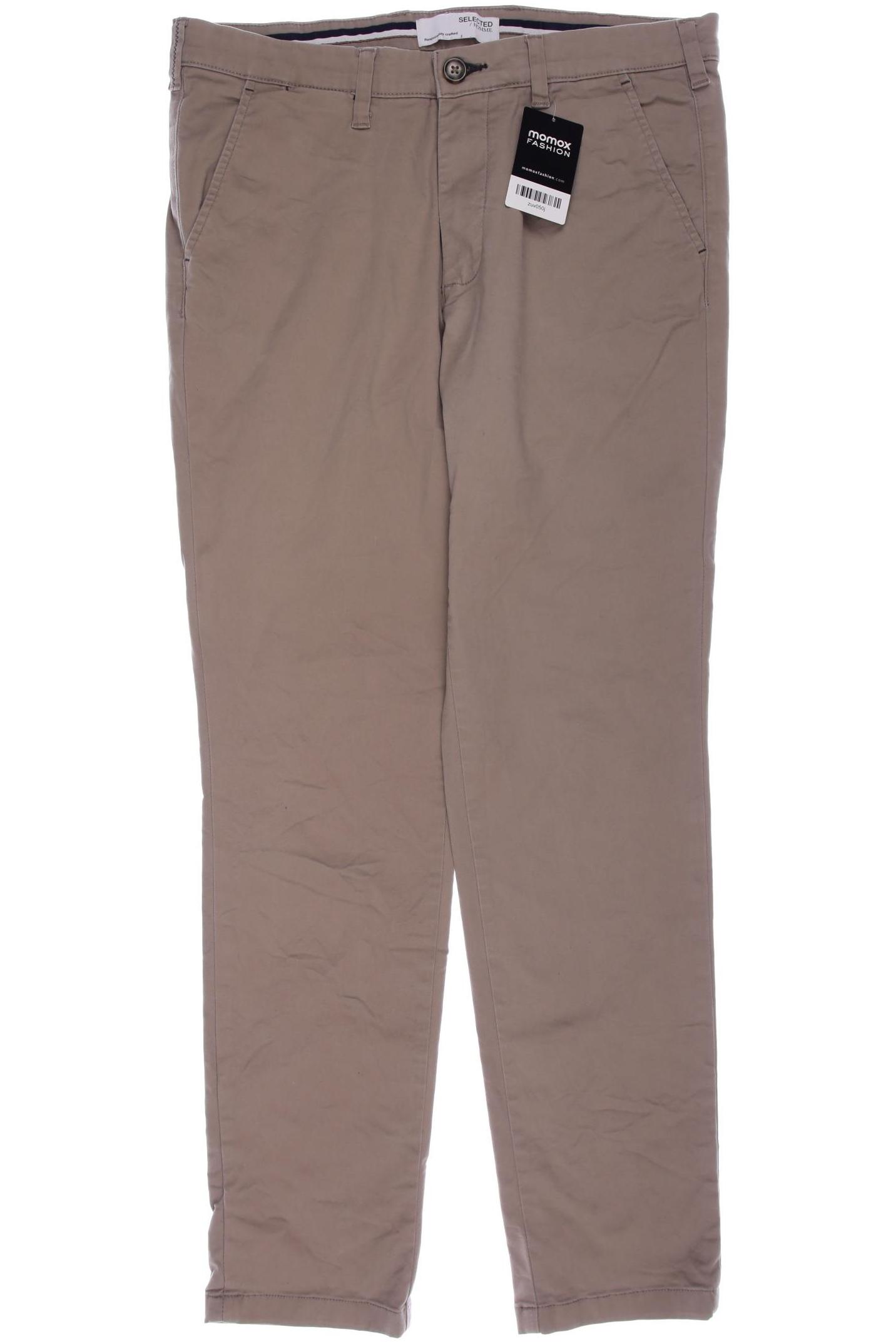 

SELECTED Herren Stoffhose, beige
