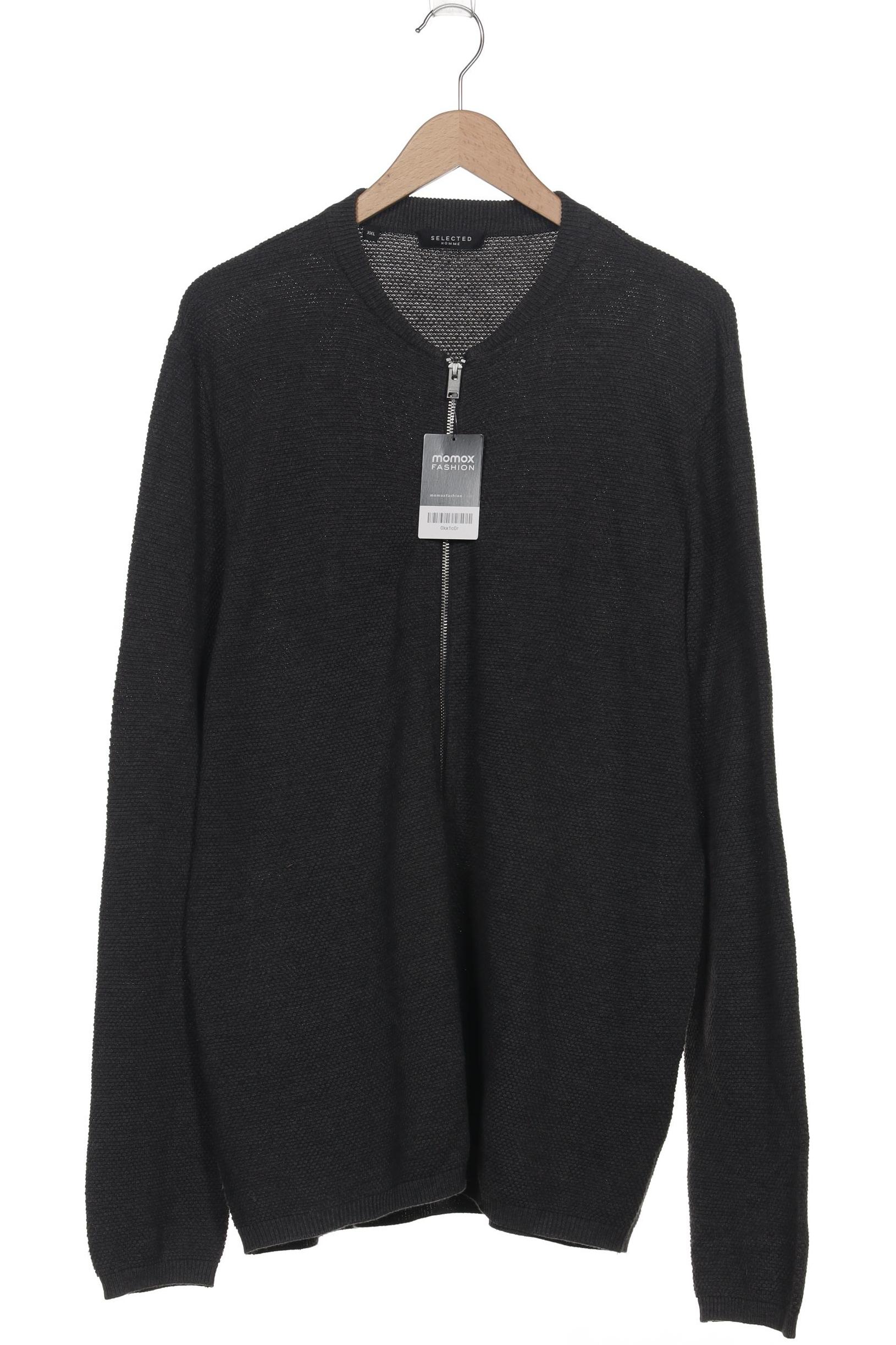 

Selected Herren Strickjacke, grau, Gr. 56
