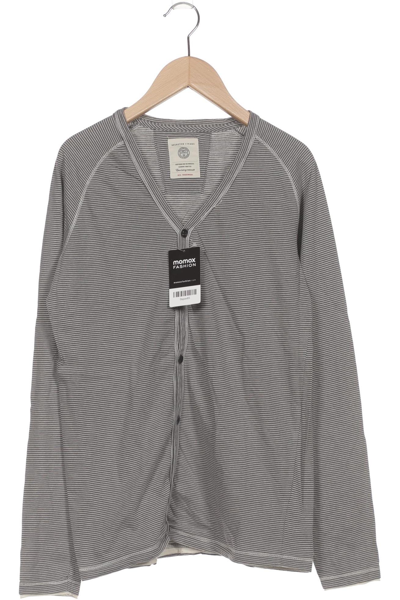

Selected Herren Strickjacke, grau, Gr. 46