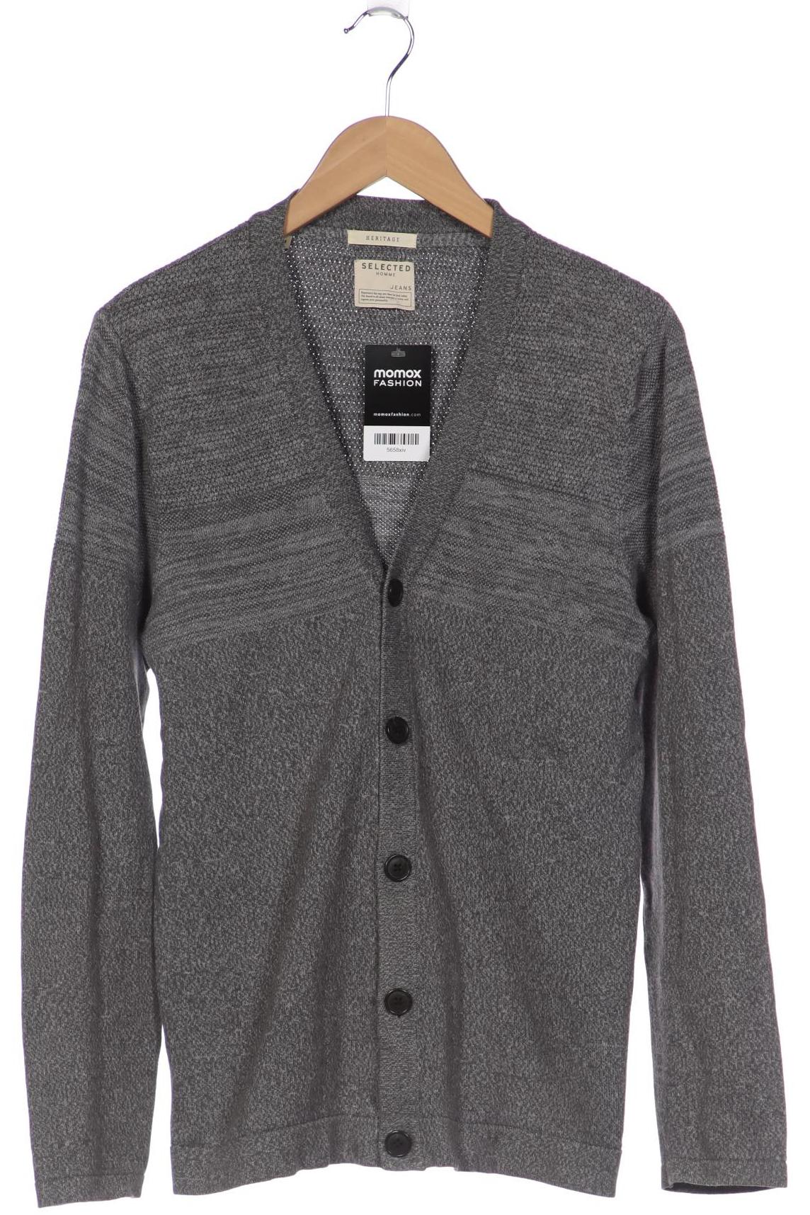 

Selected Herren Strickjacke, grau, Gr. 48