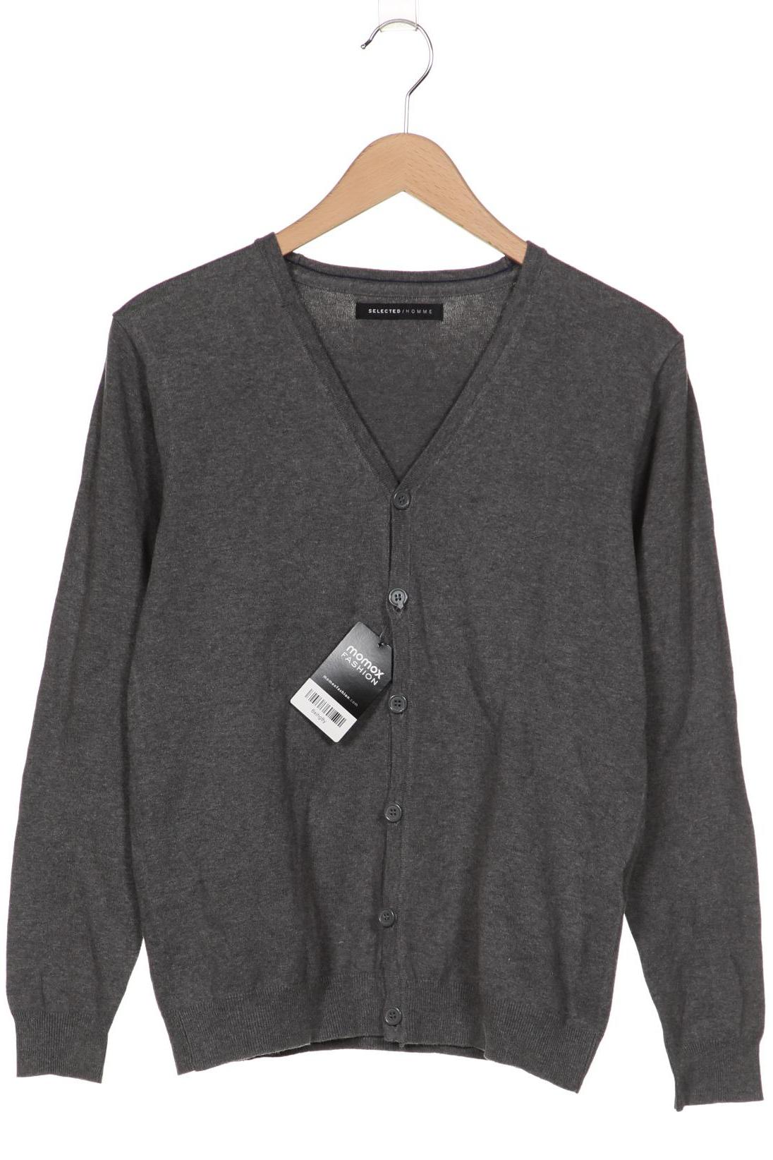 

SELECTED Herren Strickjacke, grau