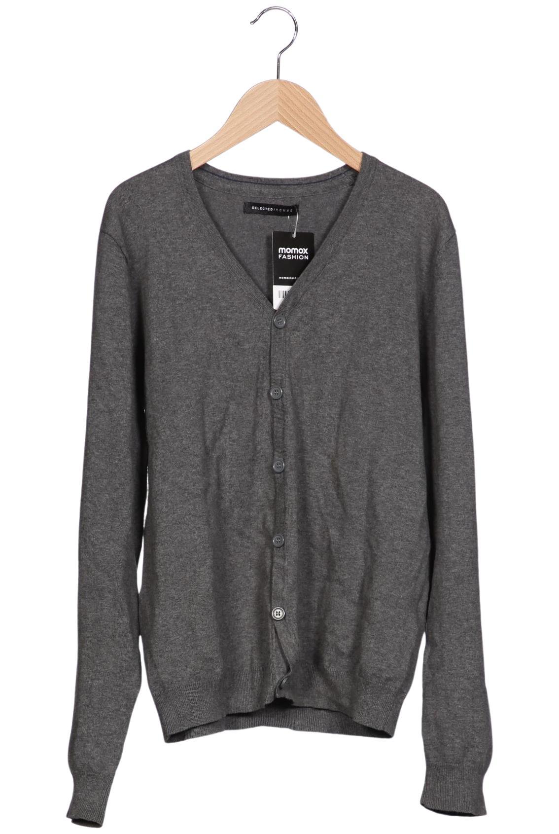 

Selected Herren Strickjacke, grau, Gr. 48