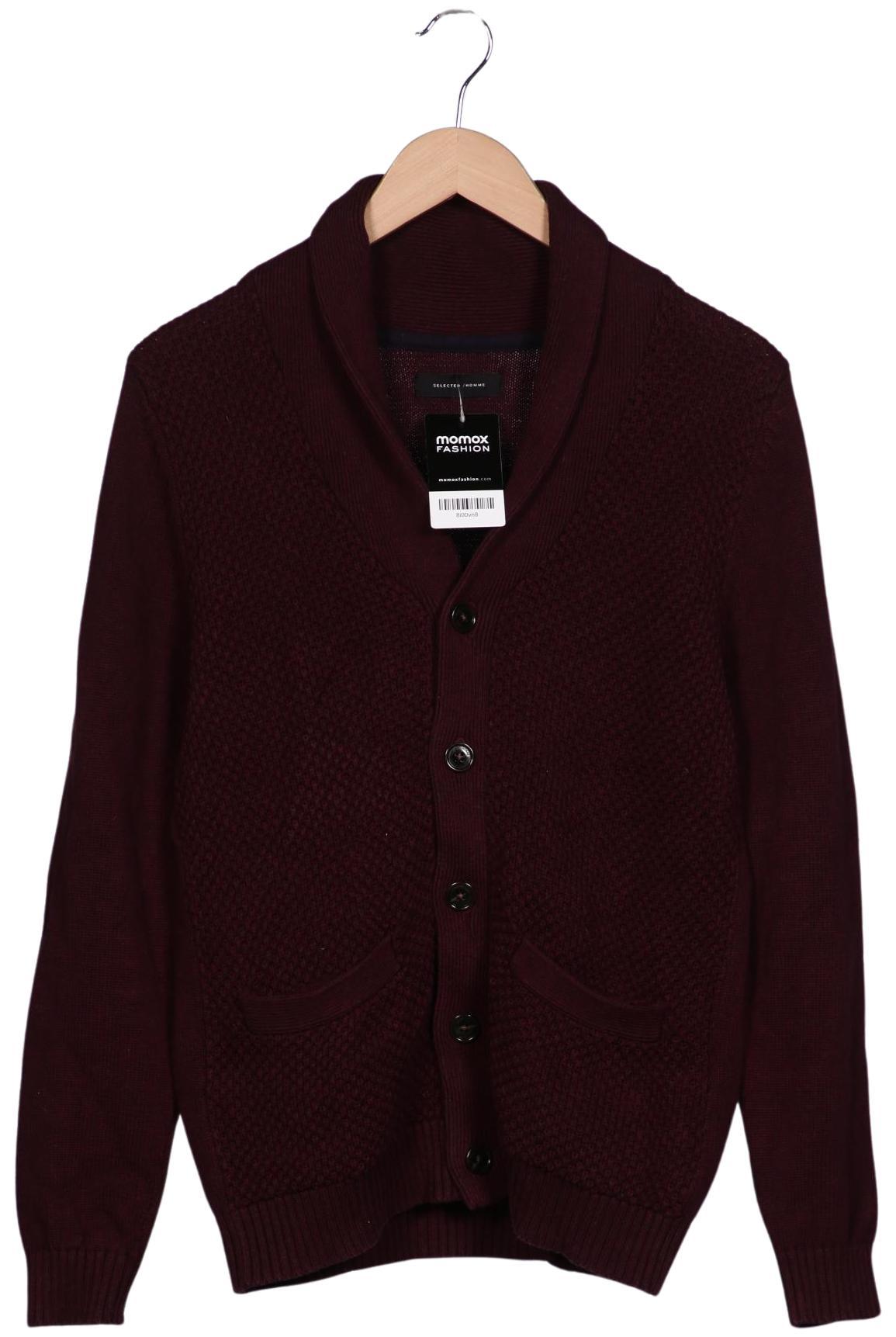 

Selected Herren Strickjacke, bordeaux, Gr. 48
