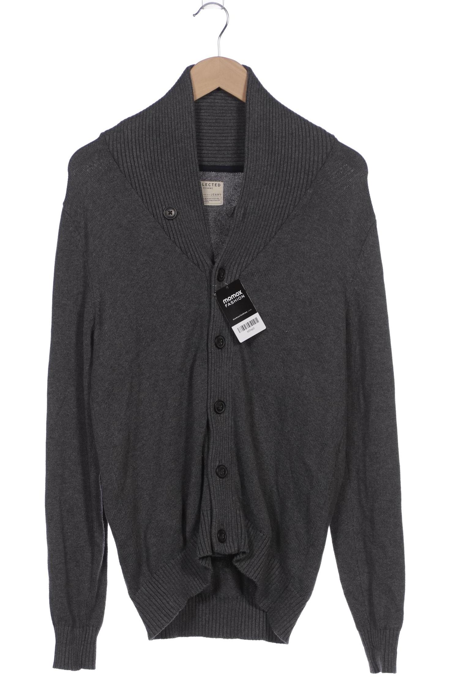 

Selected Herren Strickjacke, grau, Gr. 48