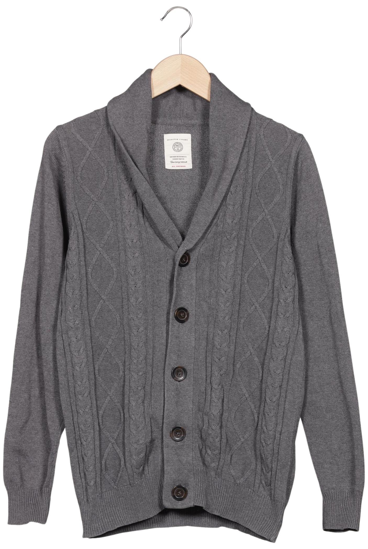 

Selected Herren Strickjacke, grau, Gr. 46