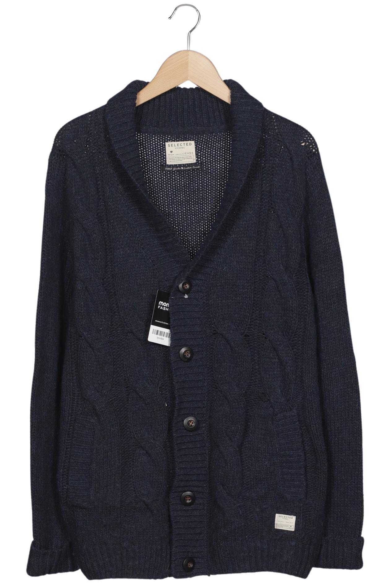 

Selected Herren Strickjacke, marineblau, Gr. 48
