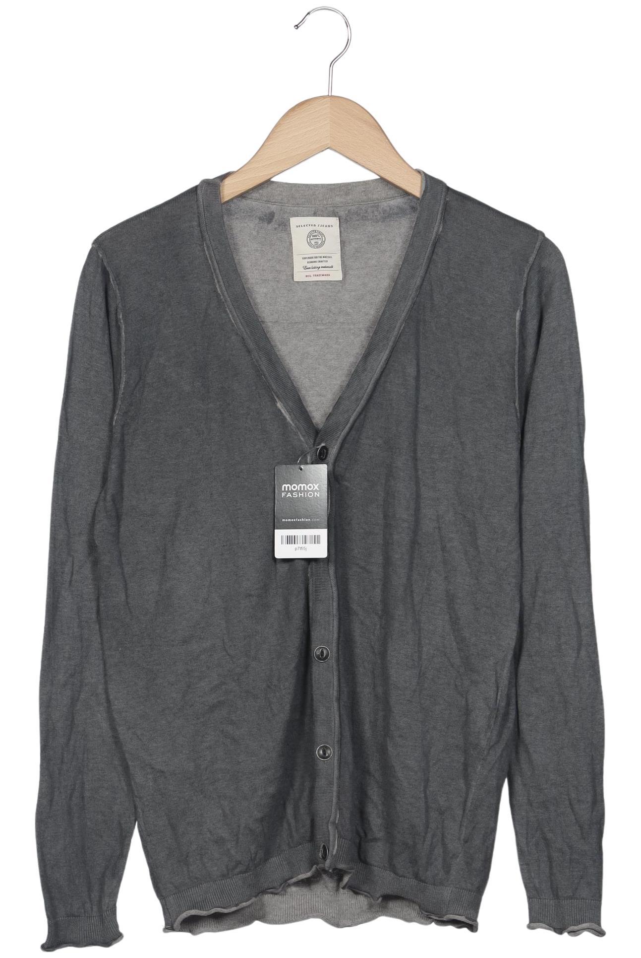 

Selected Herren Strickjacke, grau, Gr. 46