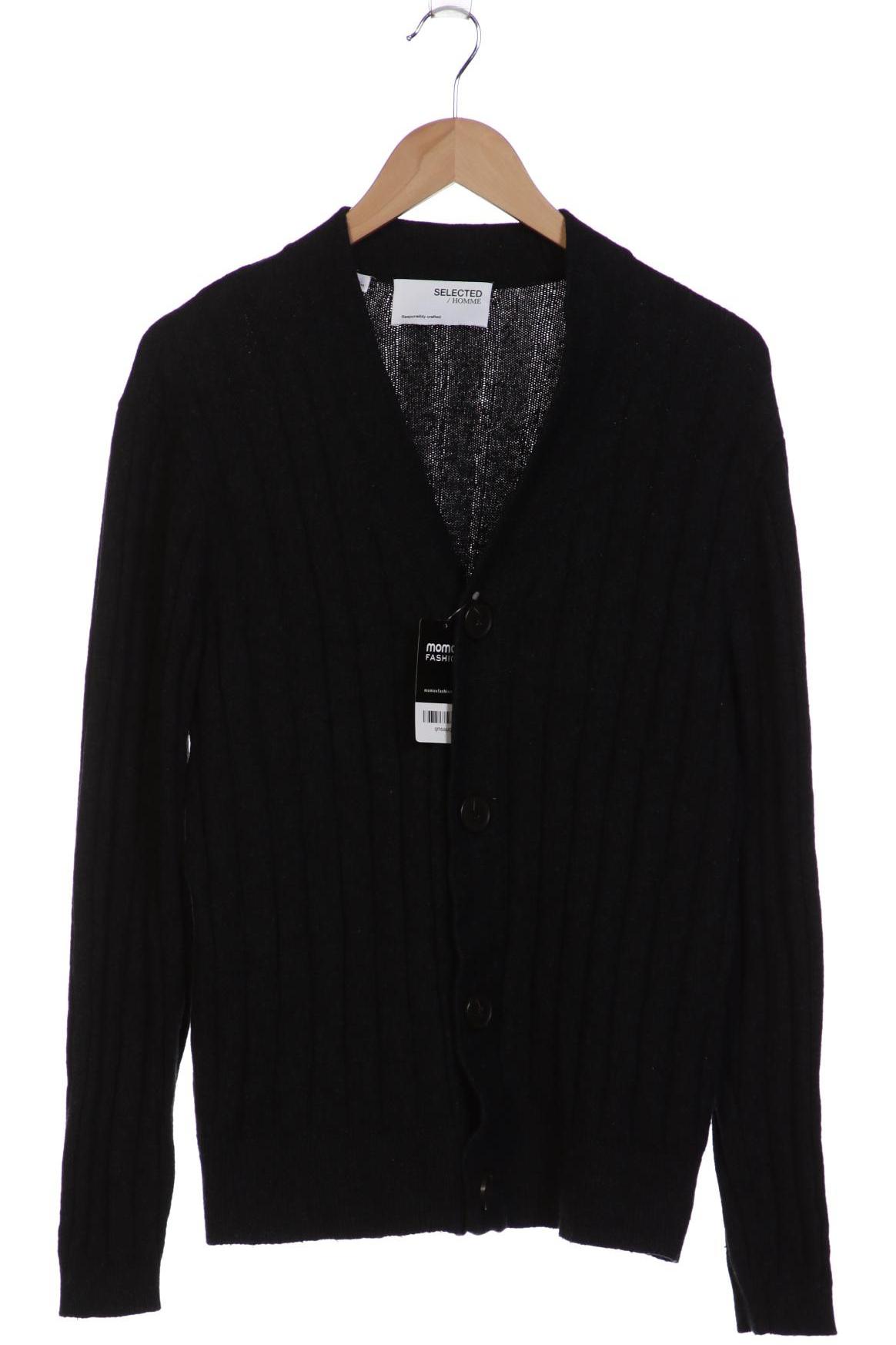 

Selected Herren Strickjacke, schwarz, Gr. 48