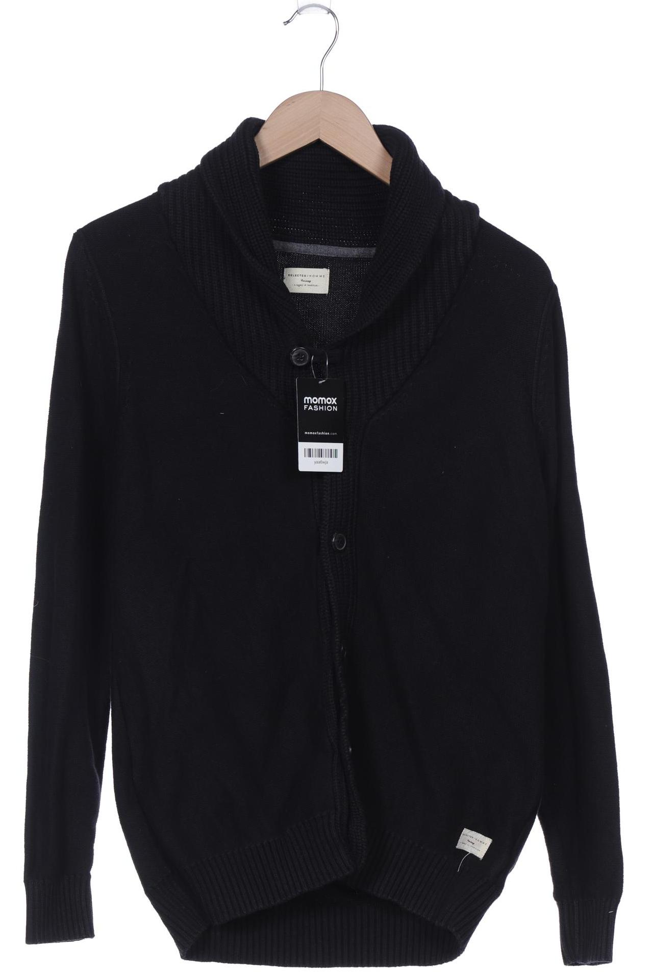 

Selected Herren Strickjacke, schwarz, Gr. 46