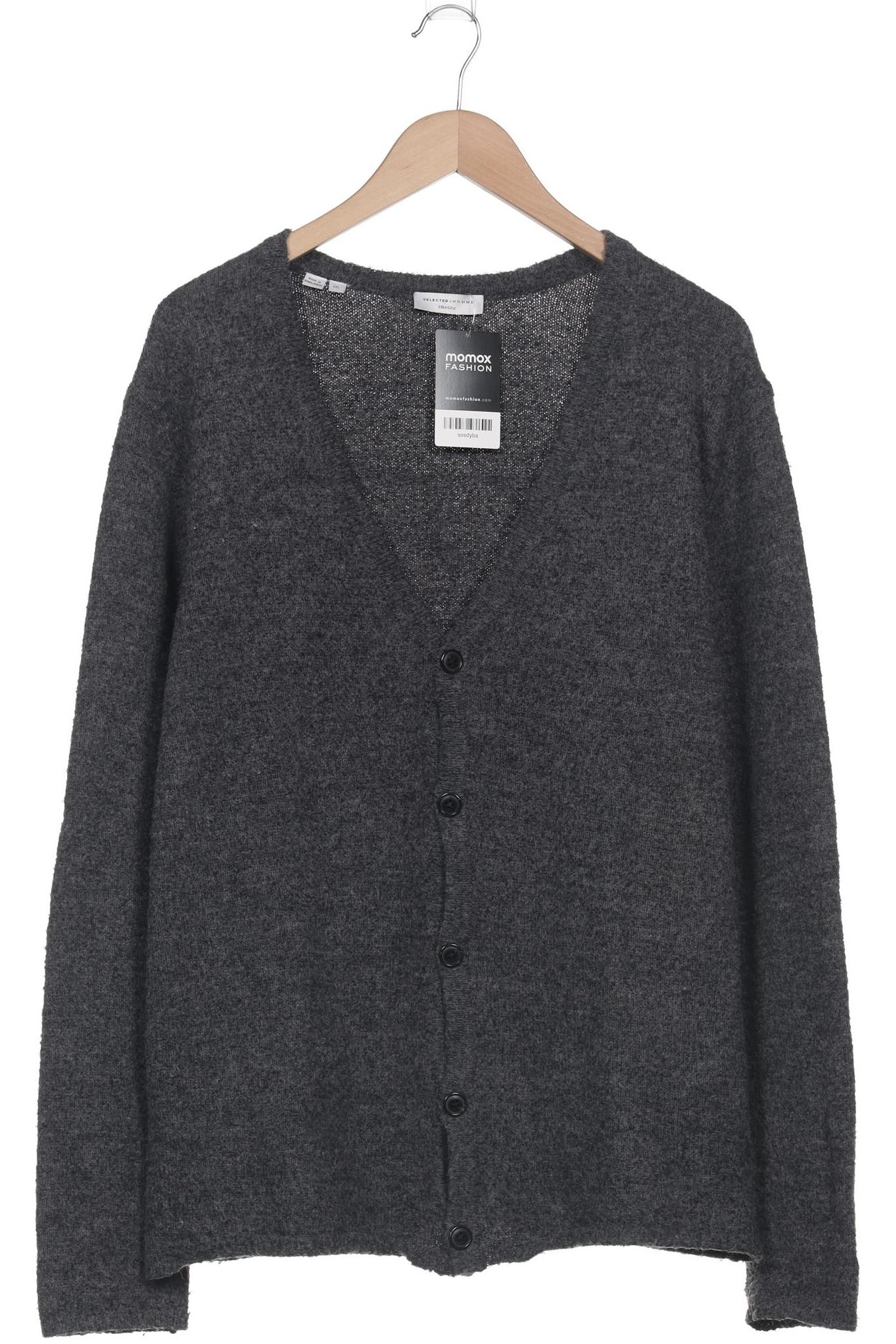 

Selected Herren Strickjacke, grau, Gr. 56