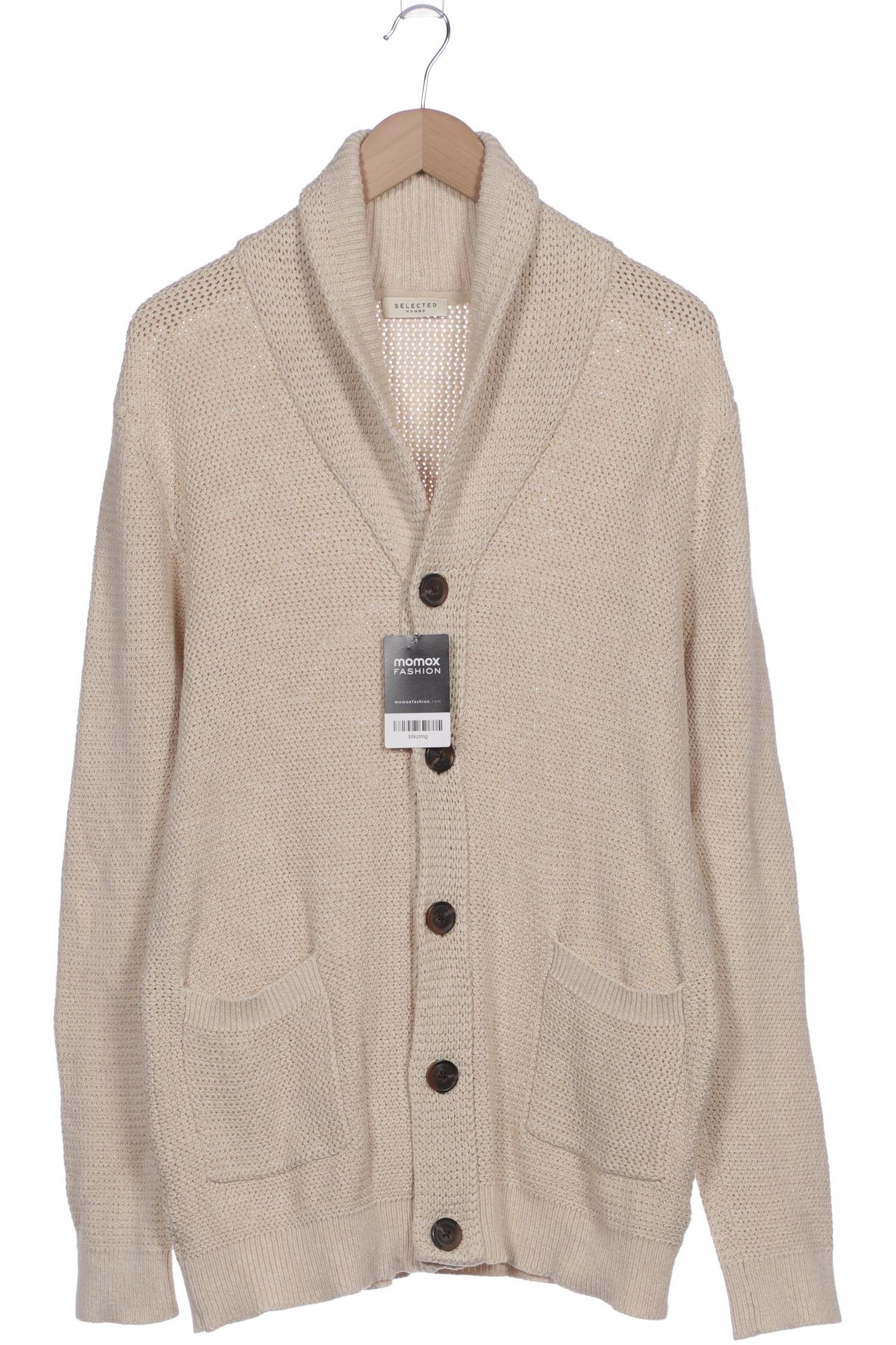 

Selected Herren Strickjacke, cremeweiß, Gr. 56