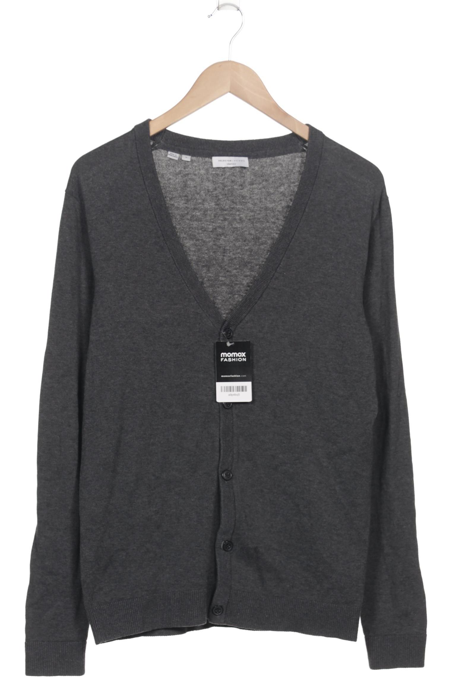

Selected Herren Strickjacke, grau, Gr. 48