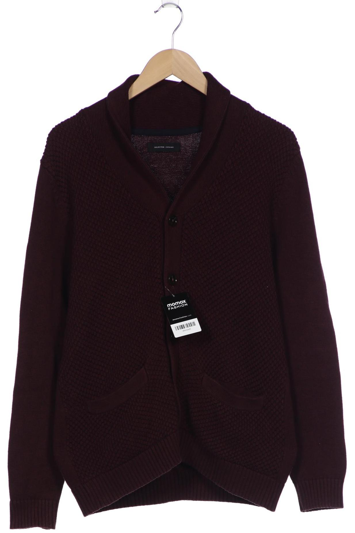 

SELECTED Herren Strickjacke, bordeaux