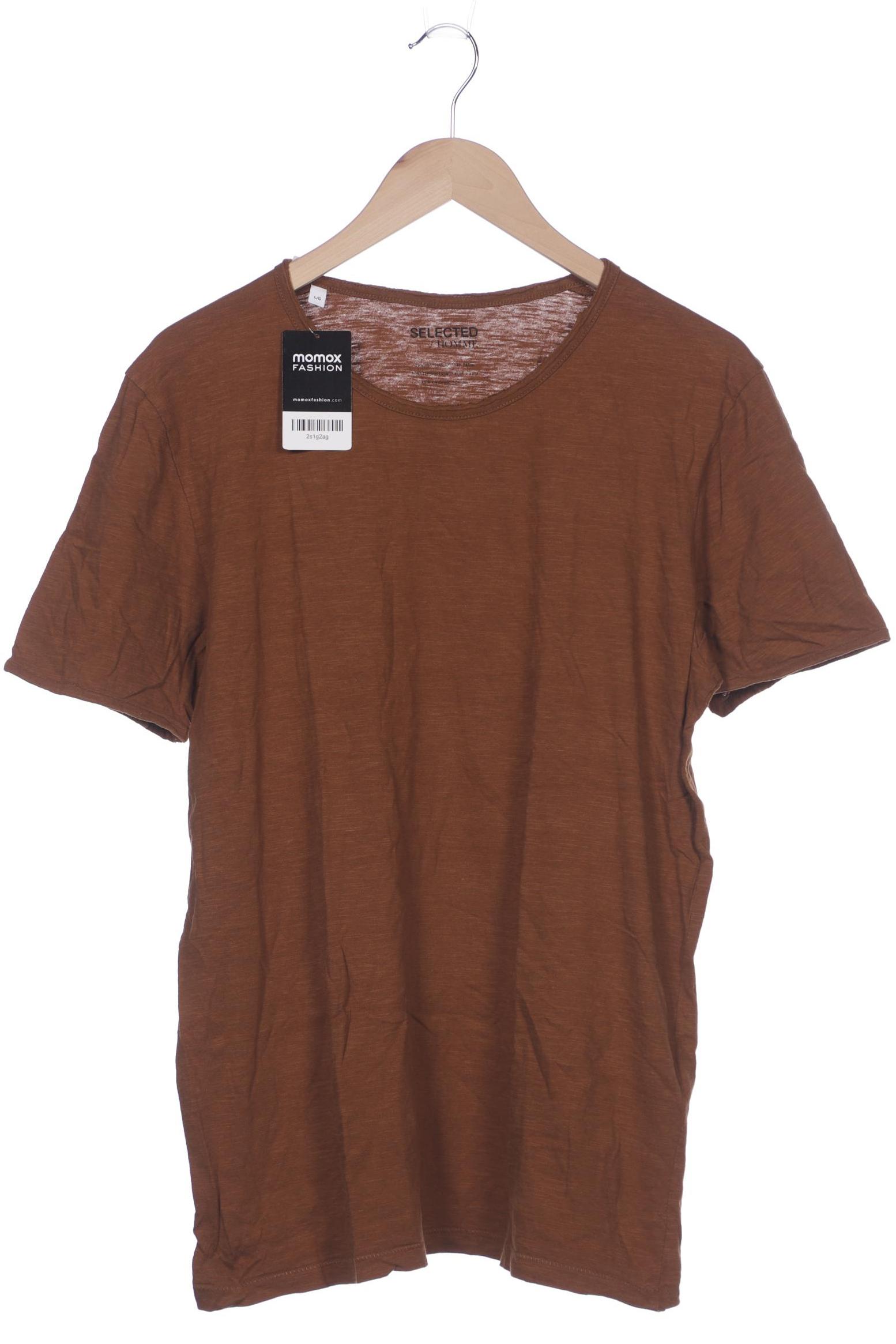 

Selected Herren T-Shirt, braun, Gr. 52