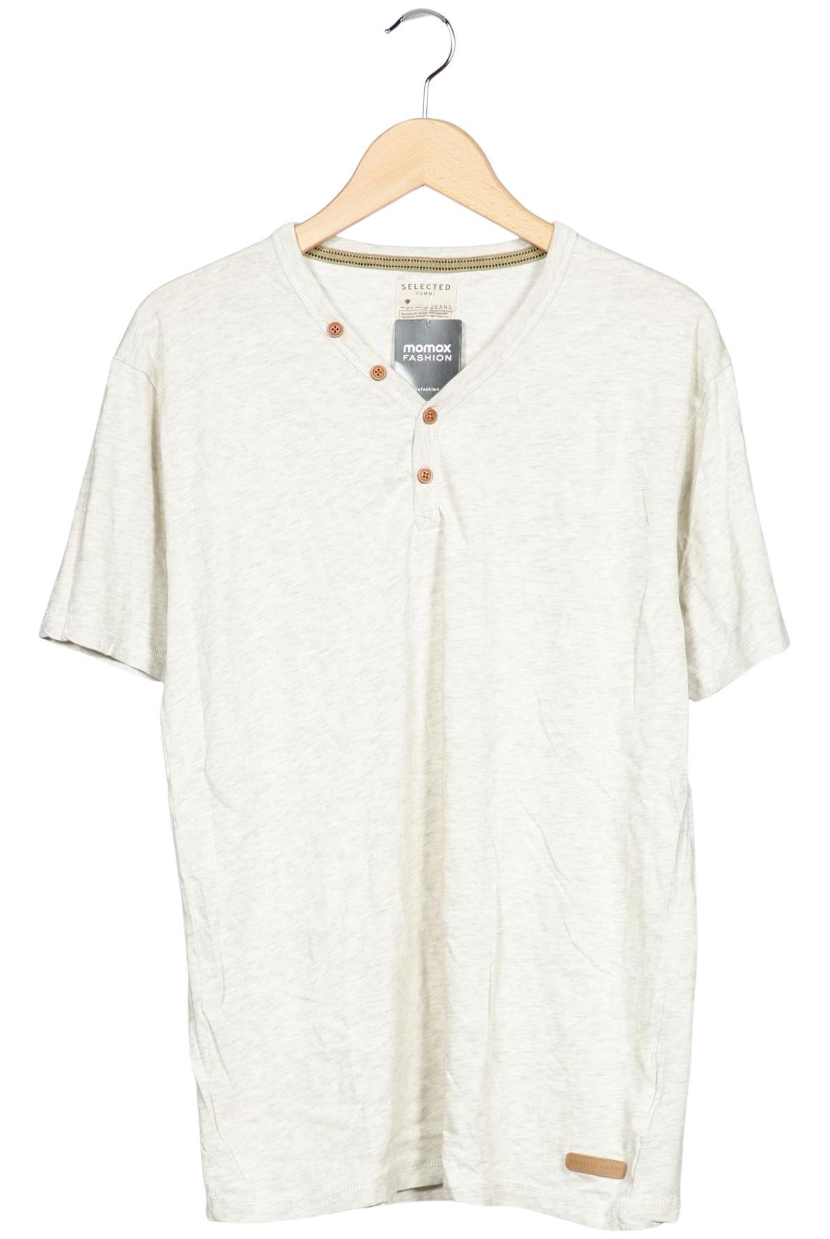 

Selected Herren T-Shirt, cremeweiß, Gr. 52