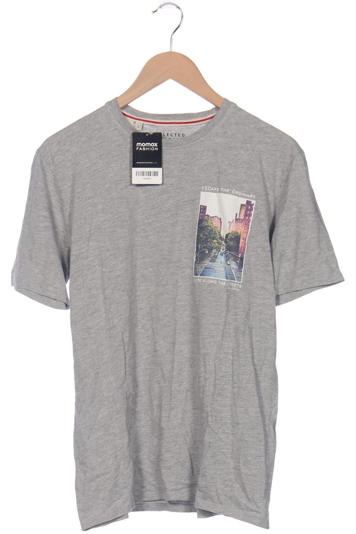 

Selected Herren T-Shirt, grau, Gr. 46