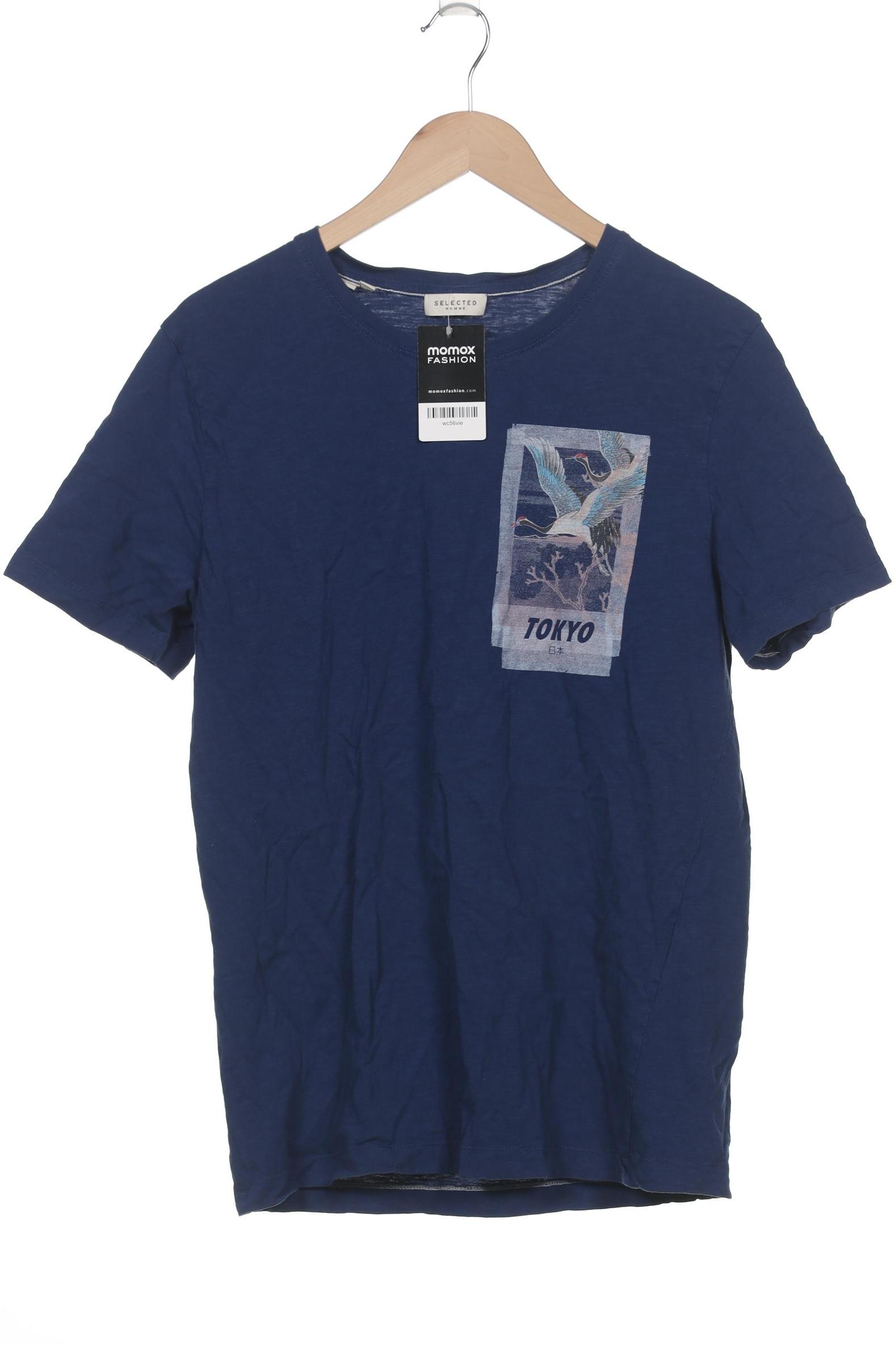 Thumbnail - Selected Herren T-Shirt, marineblau, Gr. 54
