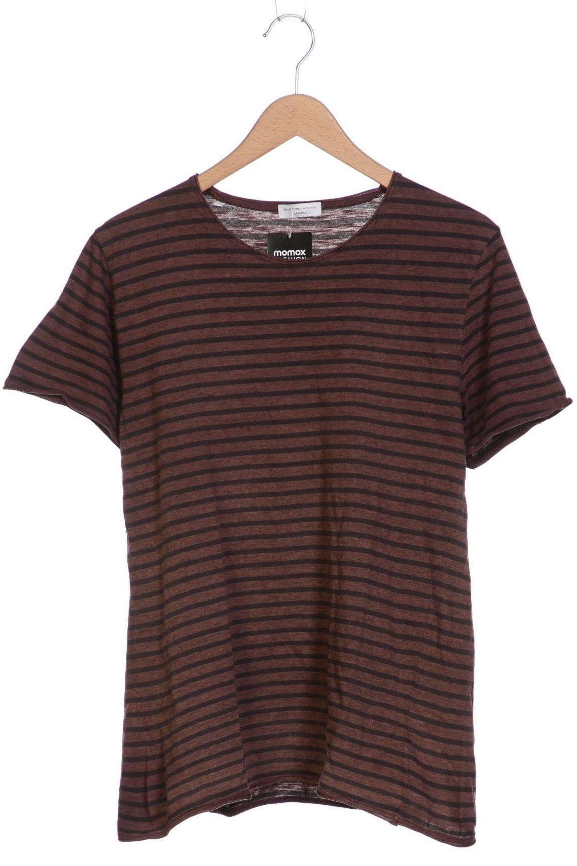 

Selected Herren T-Shirt, braun, Gr. 52