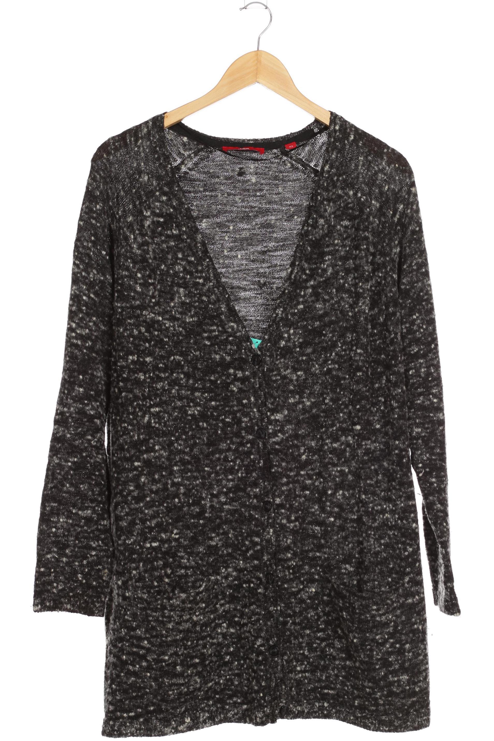 

QS by s.Oliver Damen Strickjacke, grau, Gr. 42