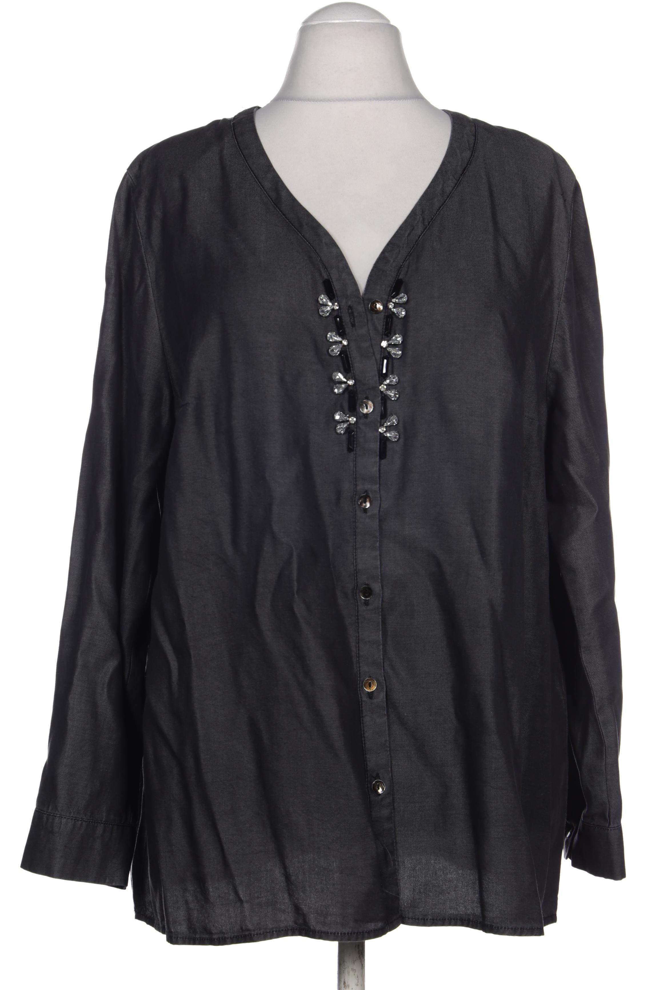 

Selection by Ulla Popken Damen Bluse, grau, Gr. 46