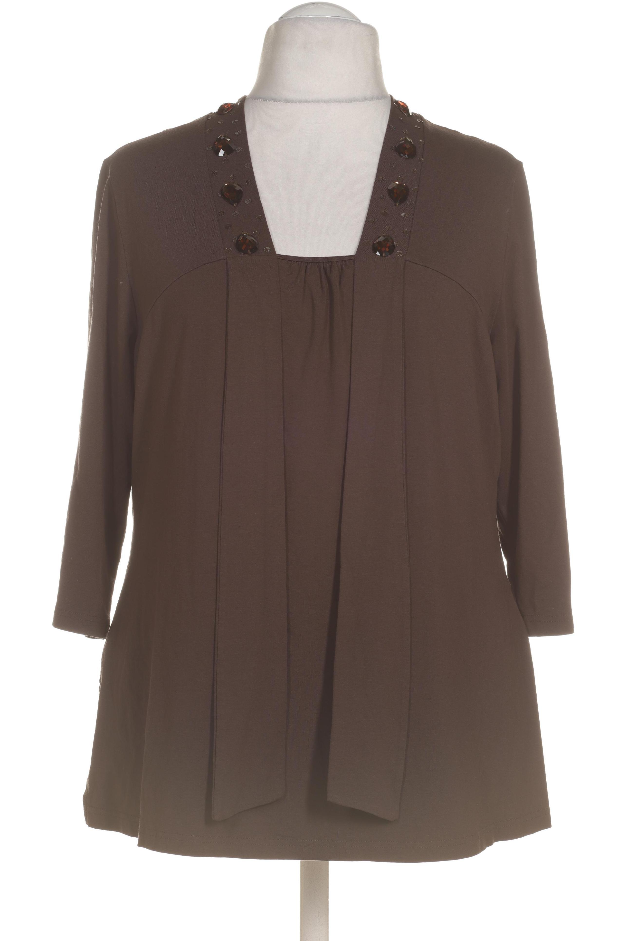 

Selection by Ulla Popken Damen Bluse, braun, Gr. 46