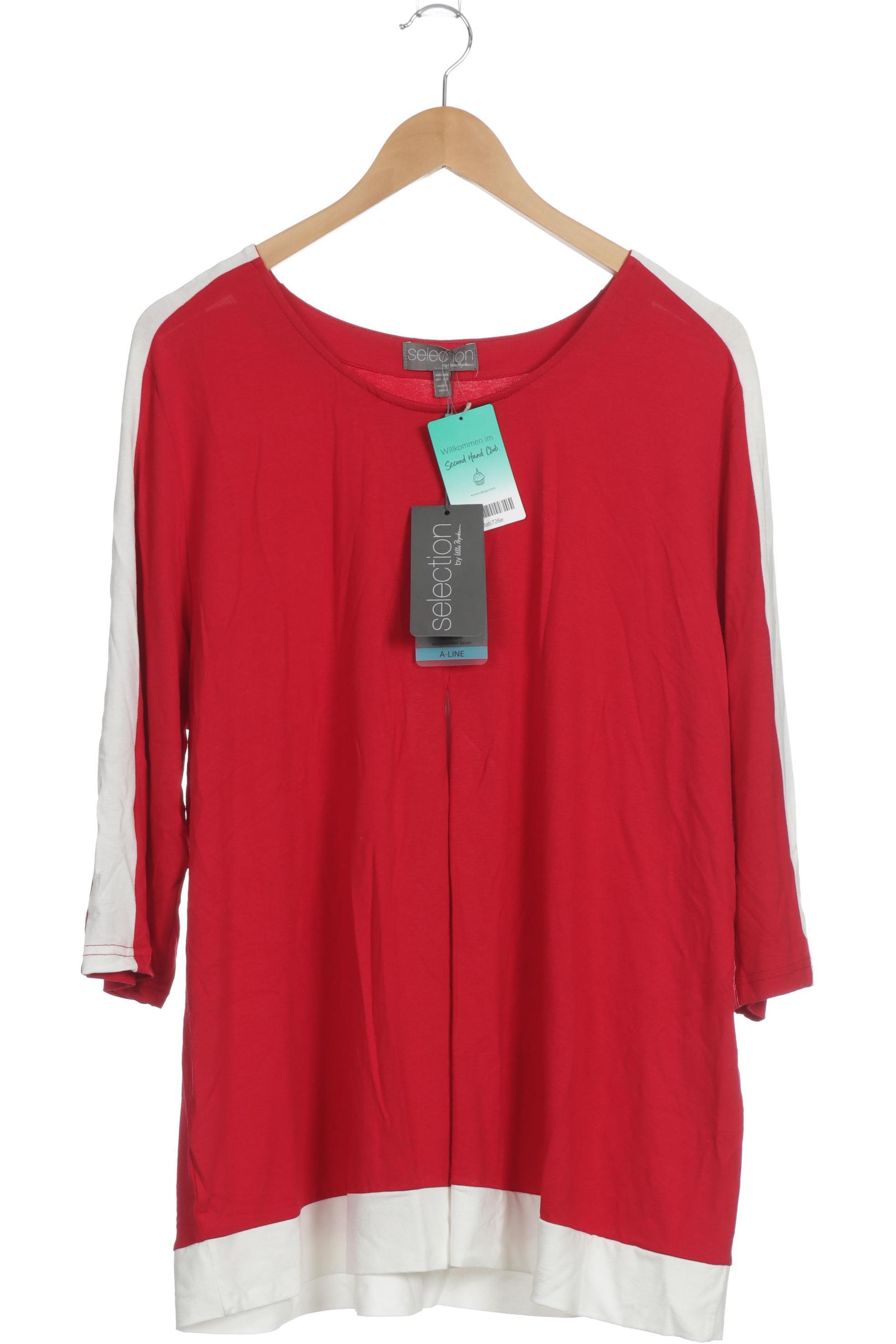 

Selection by Ulla Popken Damen Langarmshirt, rot, Gr. 46