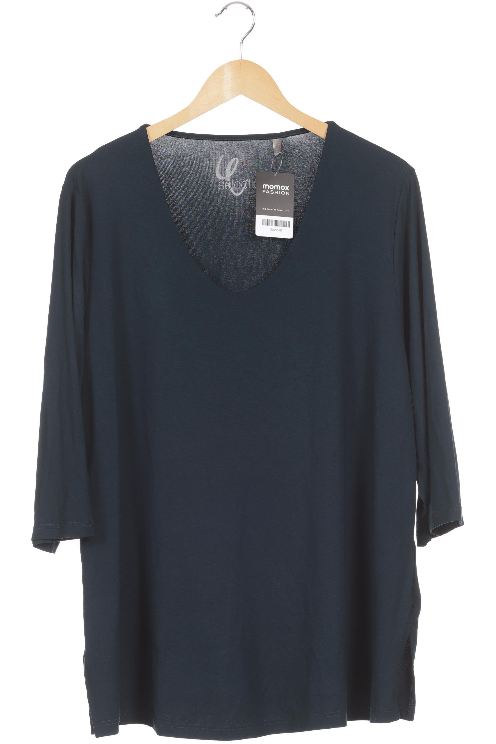 

Selection by Ulla Popken Damen Langarmshirt, türkis, Gr. 50