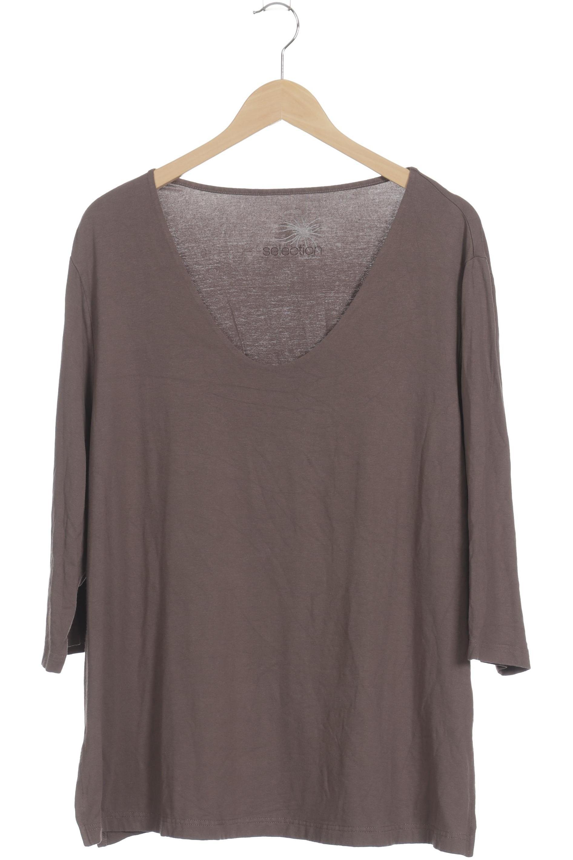 

Selection by Ulla Popken Damen Langarmshirt, grau, Gr. 50