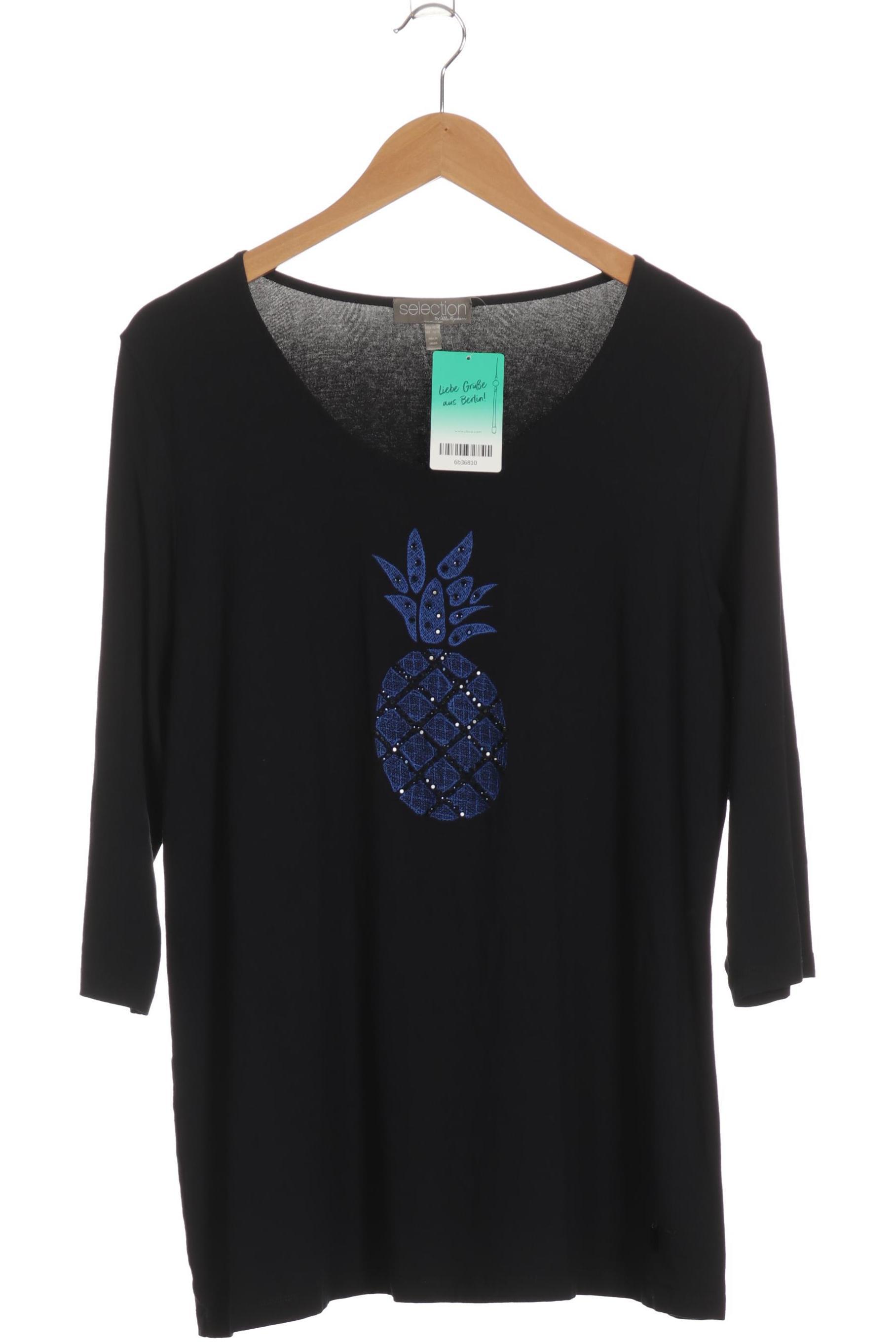 Thumbnail - Selection by Ulla Popken Damen Langarmshirt, blau, Gr. 42