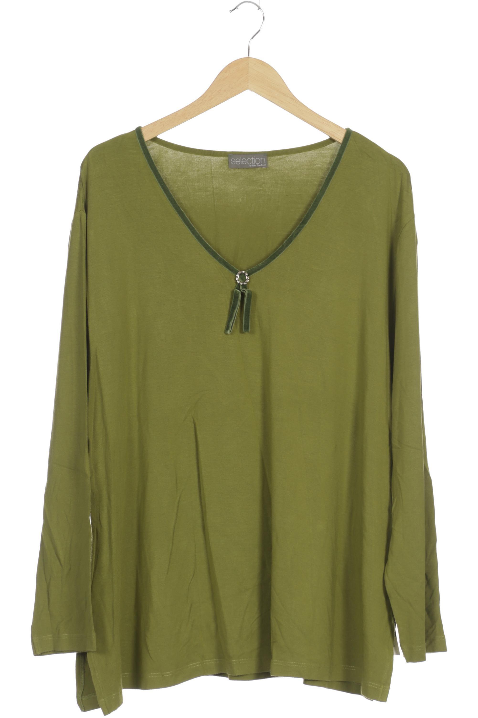 

Selection by Ulla Popken Damen Langarmshirt, grün, Gr. 54