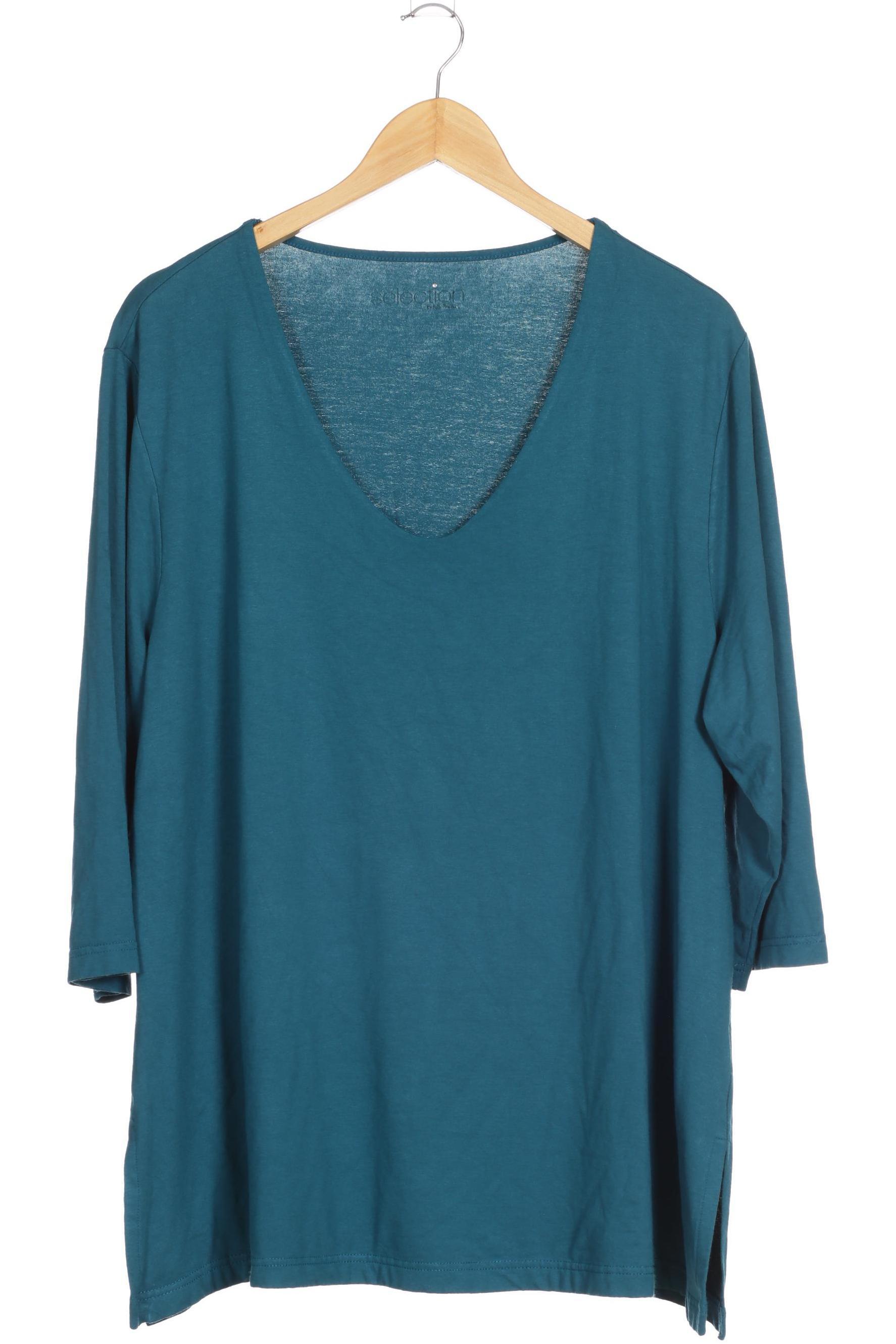 

Selection by Ulla Popken Damen T-Shirt, blau, Gr. 50