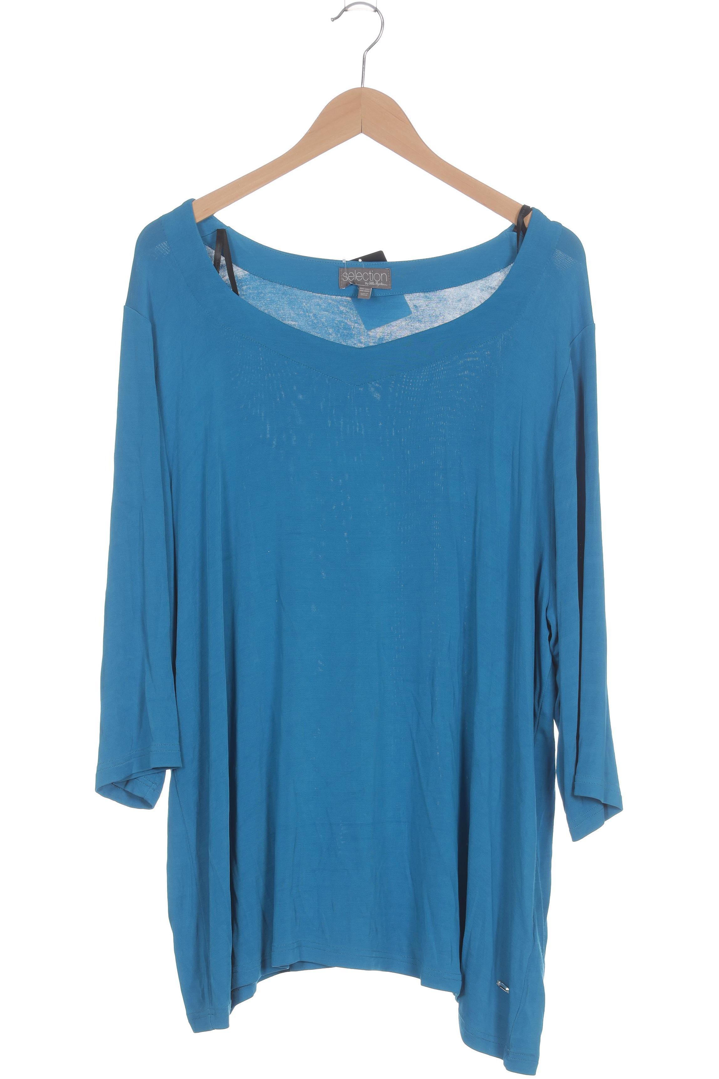 

Selection by Ulla Popken Damen Langarmshirt, blau, Gr. 50