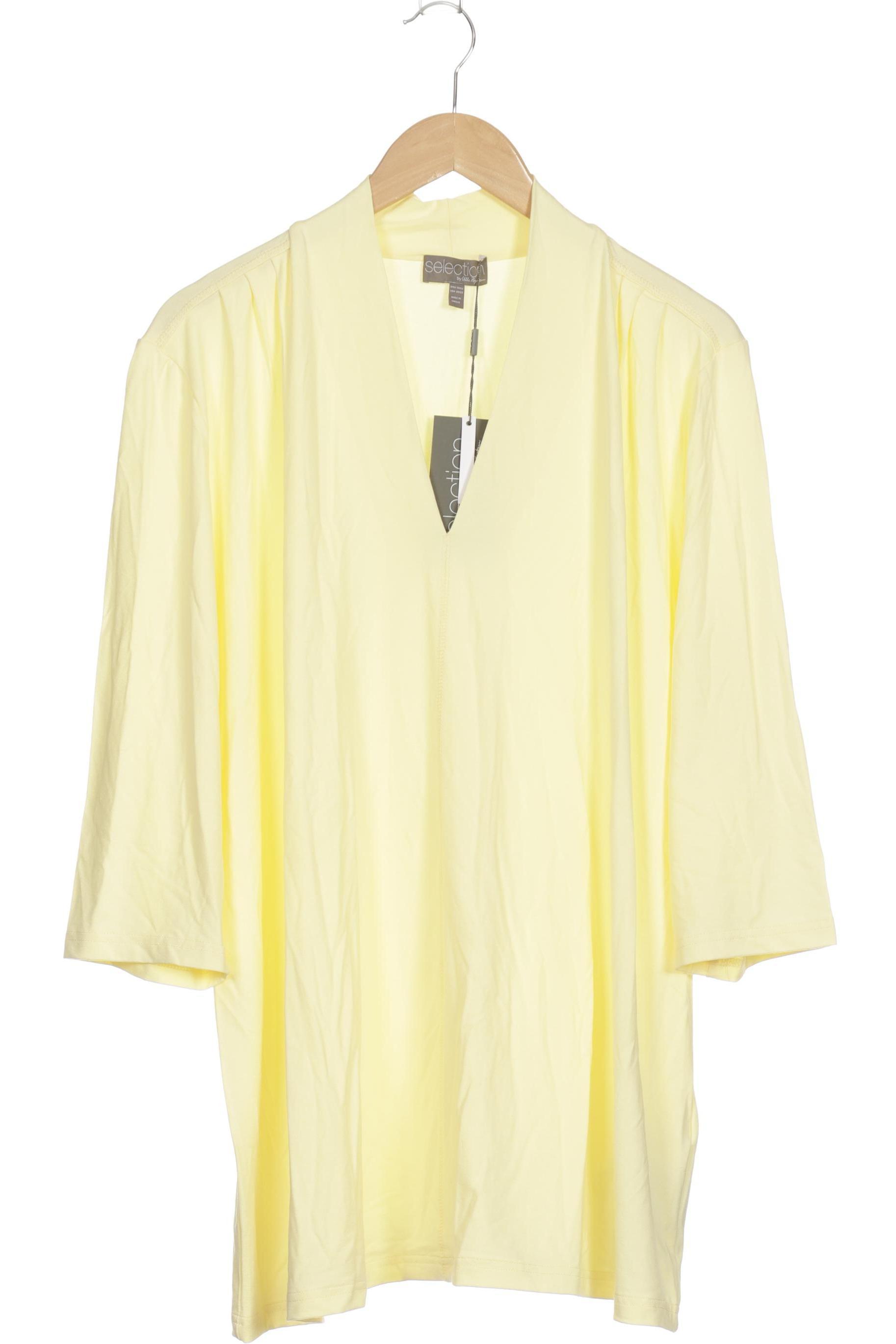 

Selection by Ulla Popken Damen Langarmshirt, gelb, Gr. 50