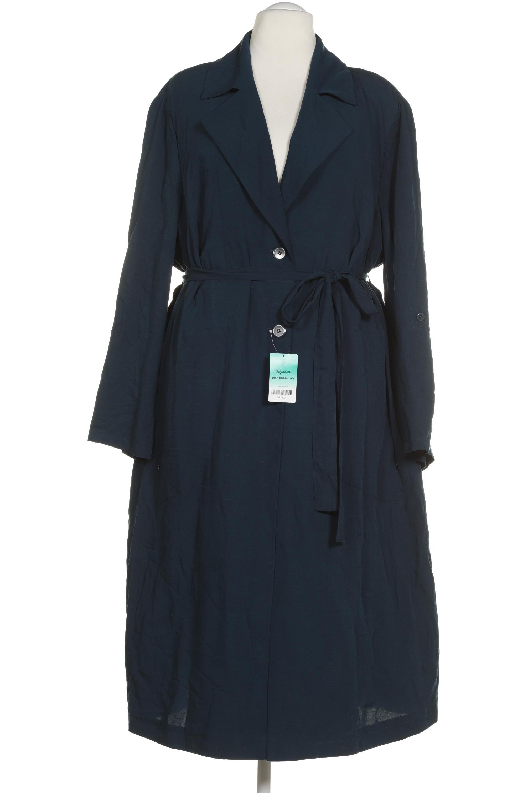 

Selection by Ulla Popken Damen Mantel, blau, Gr. 58