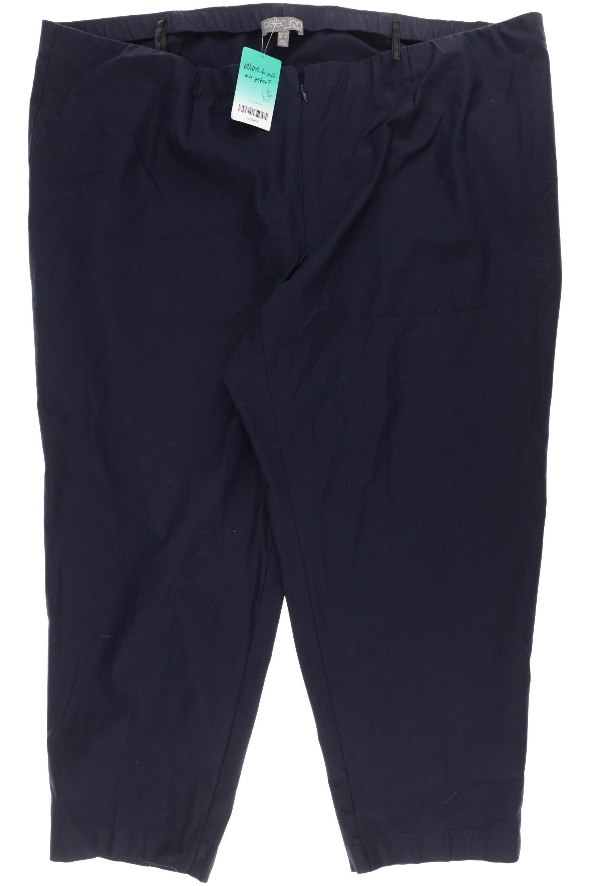 

Selection by Ulla Popken Damen Stoffhose, blau, Gr. 56