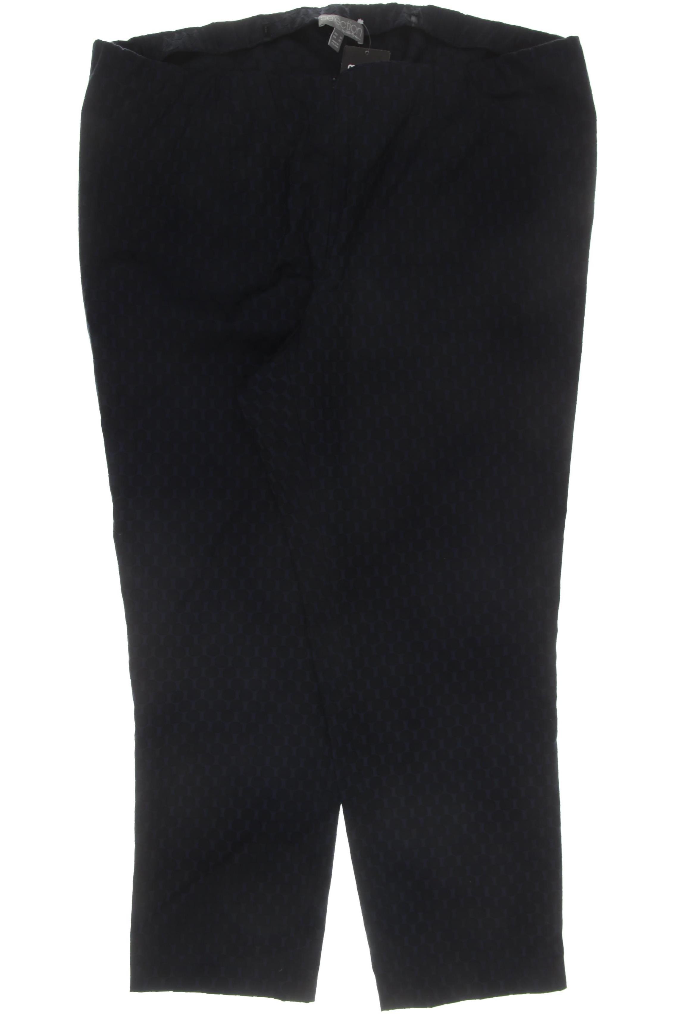 

Selection by Ulla Popken Damen Stoffhose, blau, Gr. 52