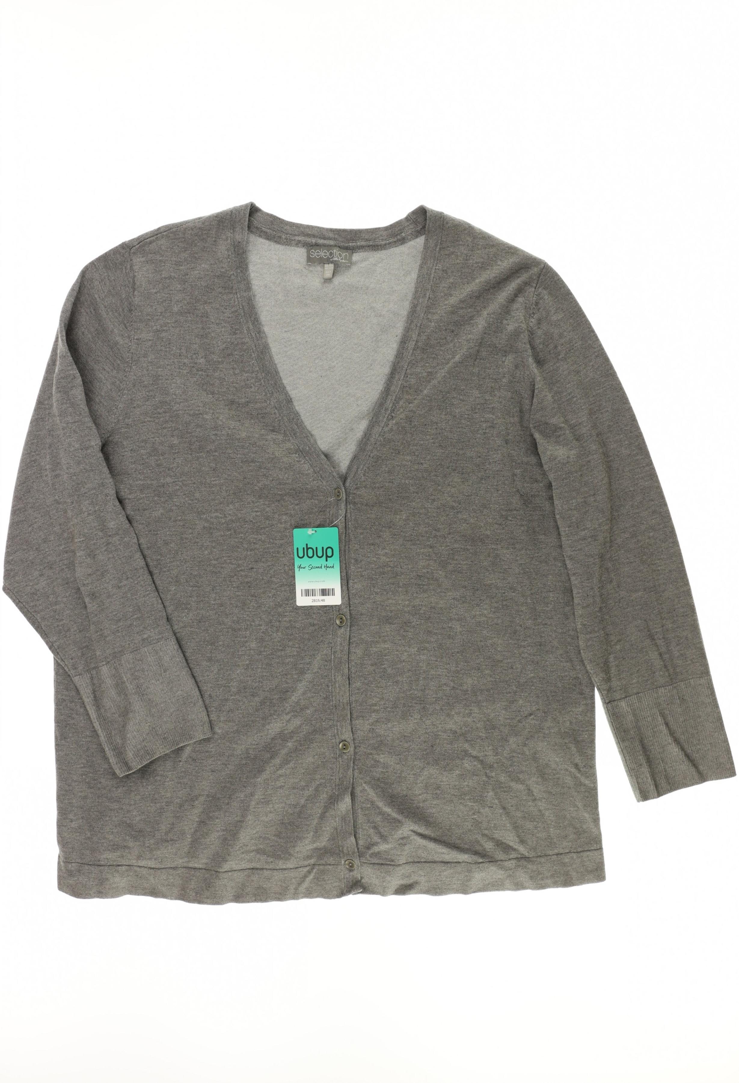 

Selection by Ulla Popken Damen Strickjacke, grau, Gr. 46