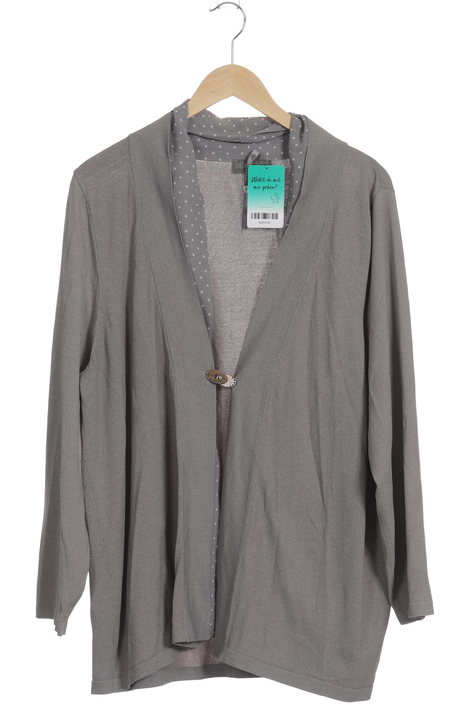 

Selection by Ulla Popken Damen Strickjacke, grau, Gr. 46