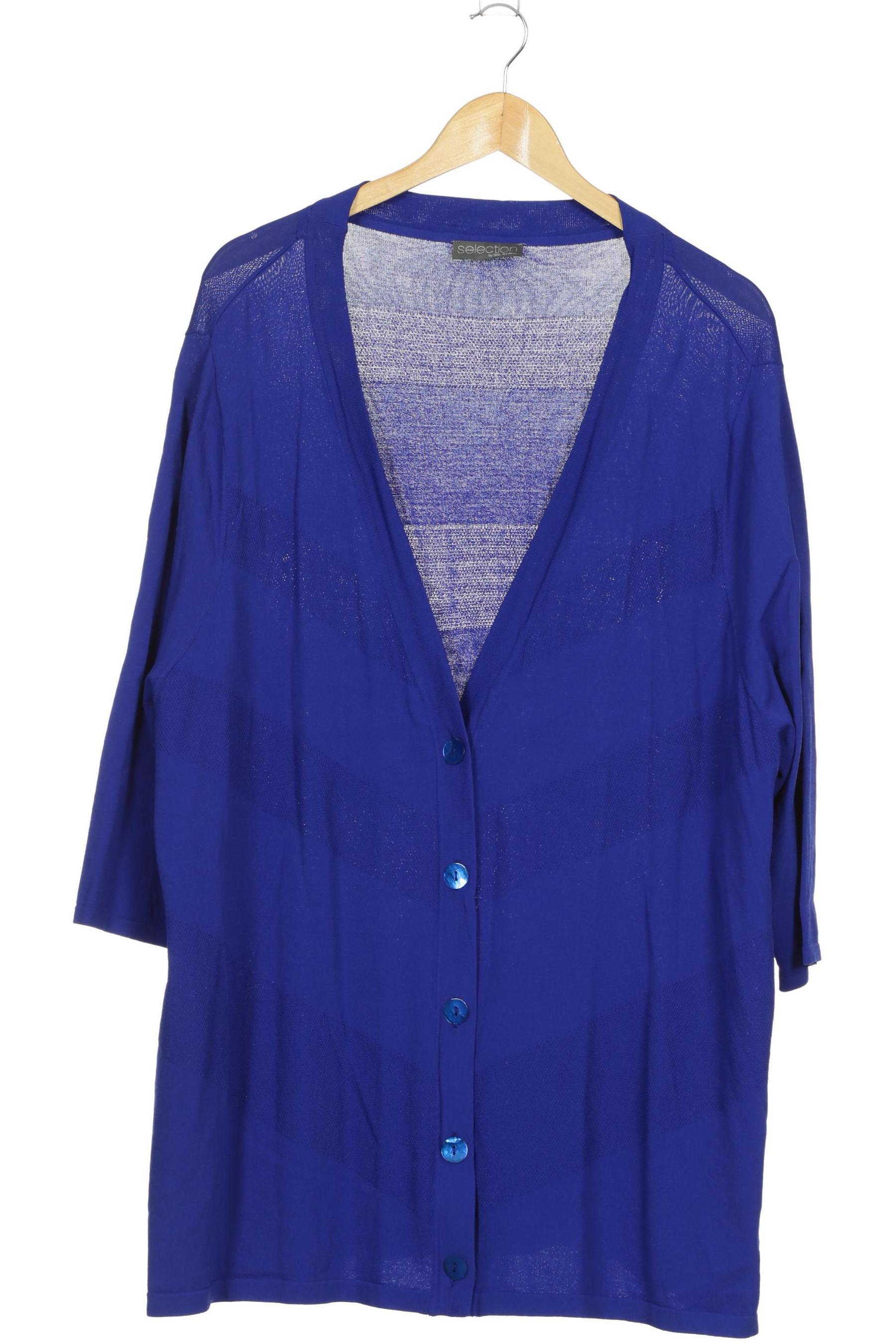 

Selection by Ulla Popken Damen Strickjacke, blau, Gr. 50