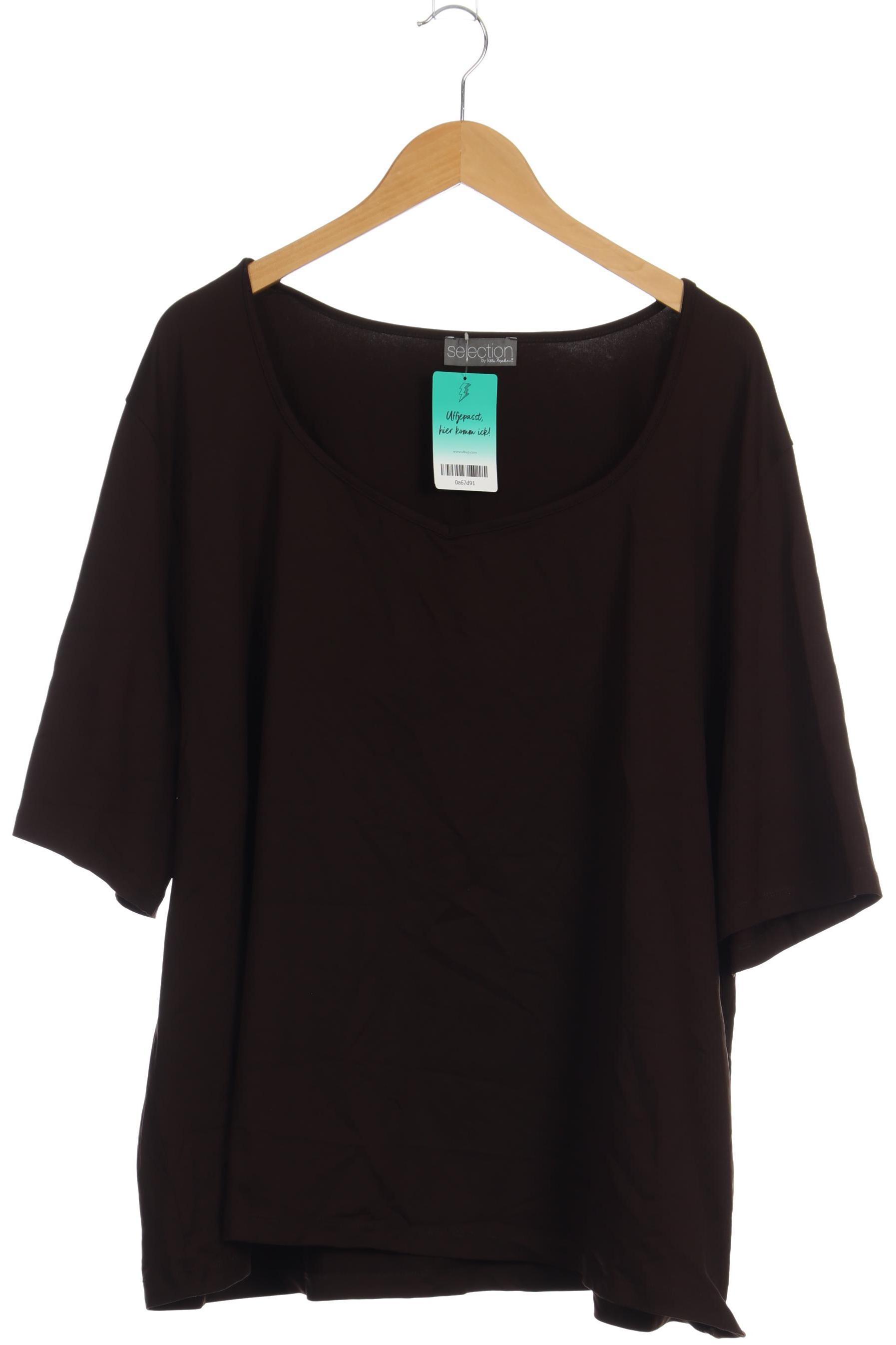 

Selection by Ulla Popken Damen T-Shirt, braun, Gr. 58