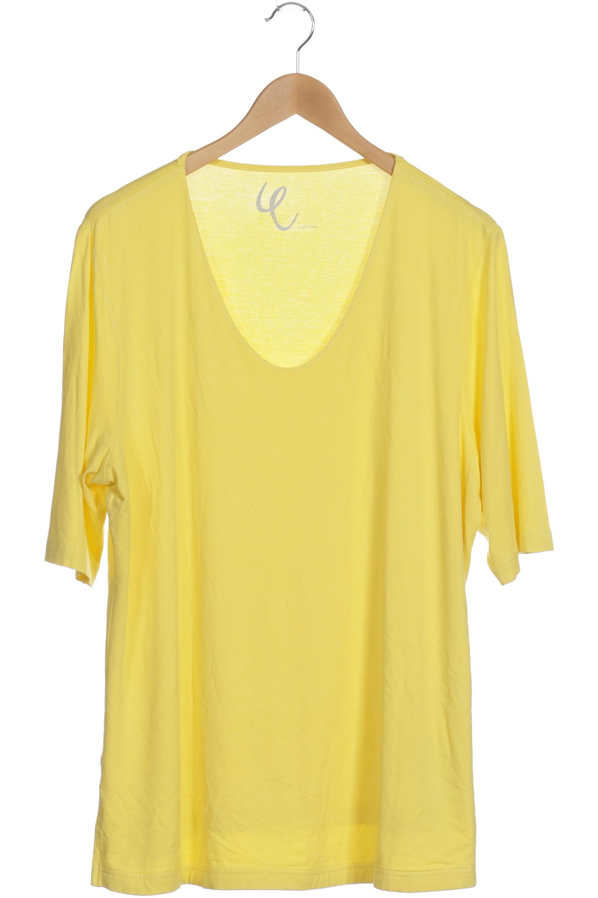 

Selection by Ulla Popken Damen T-Shirt, gelb, Gr. 46